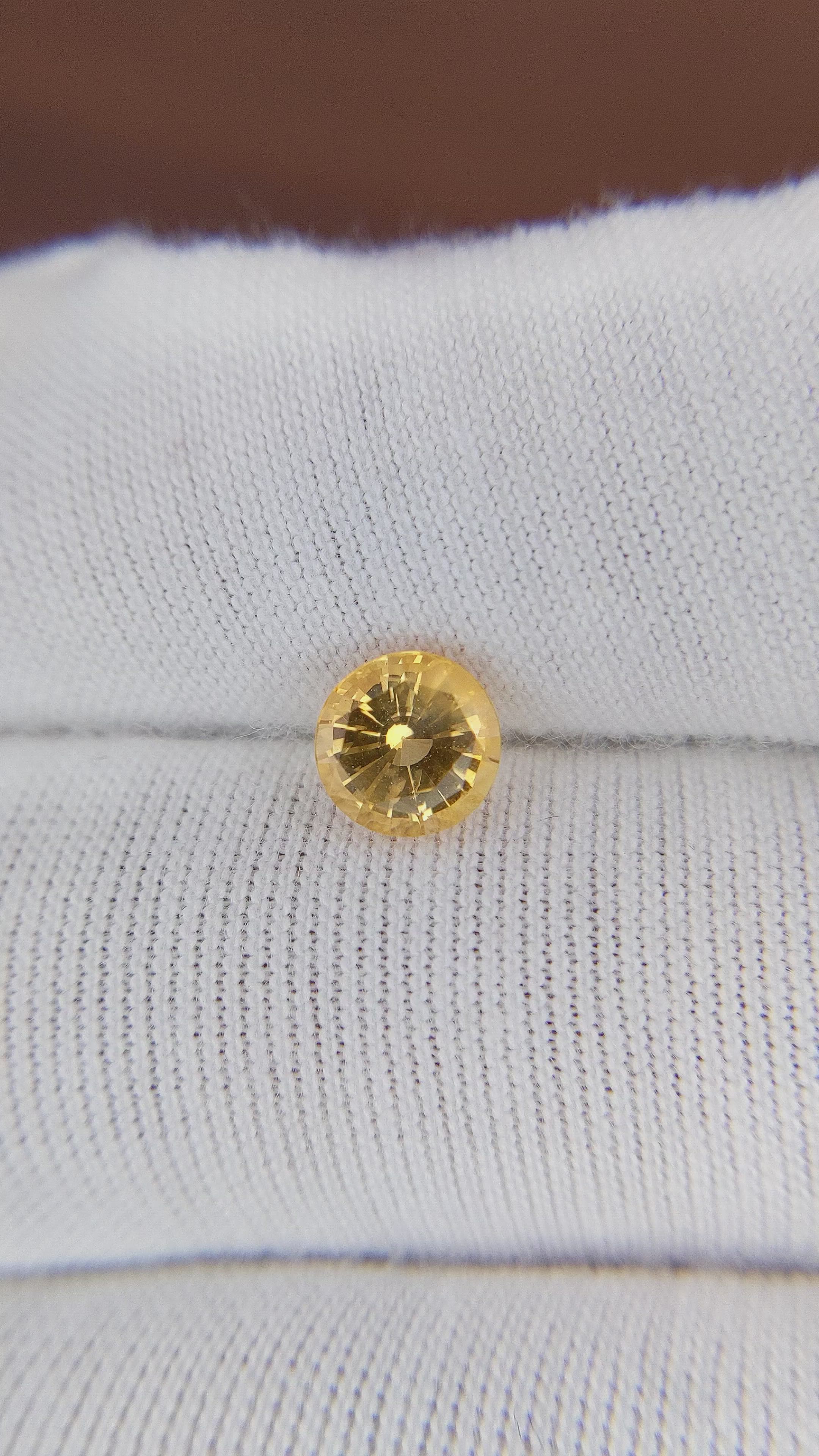 1.15 Ct. Peach Sapphire from Ceylon (Sri Lanka) Size Video