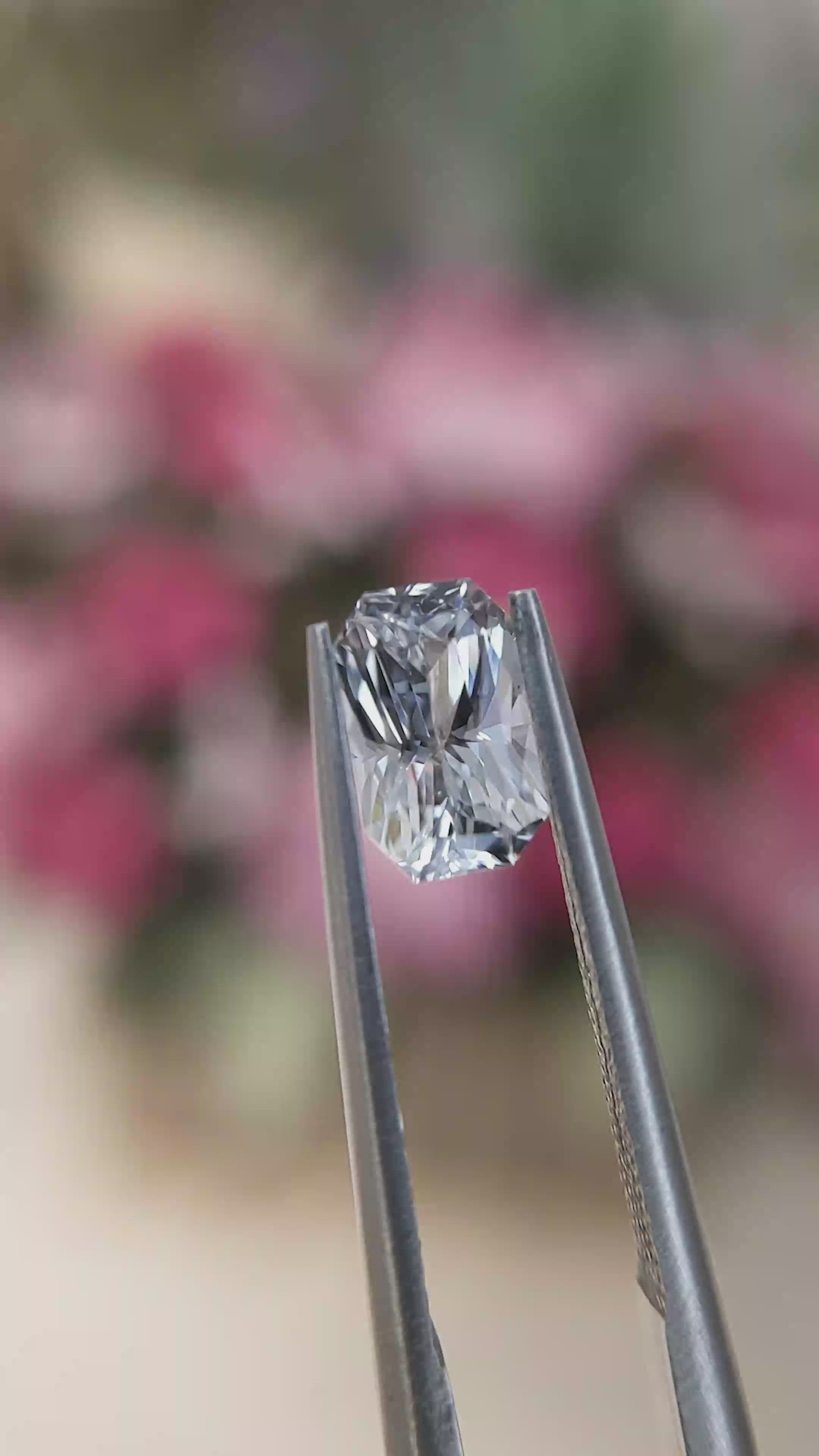 1.16 Ct. White Sapphire from Ceylon (Sri Lanka) Size Video
