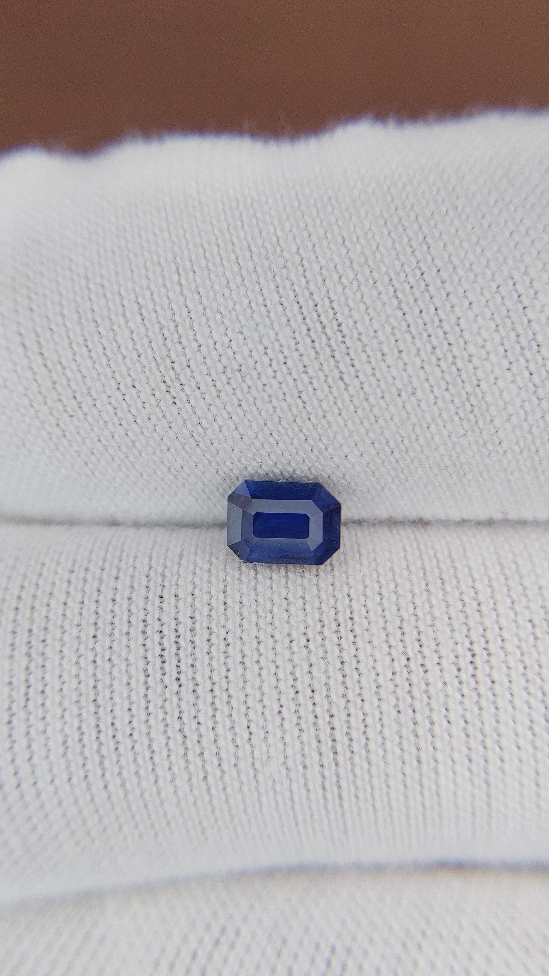 0.57 Ct. Blue Sapphire from Ceylon (Sri Lanka) Size Video