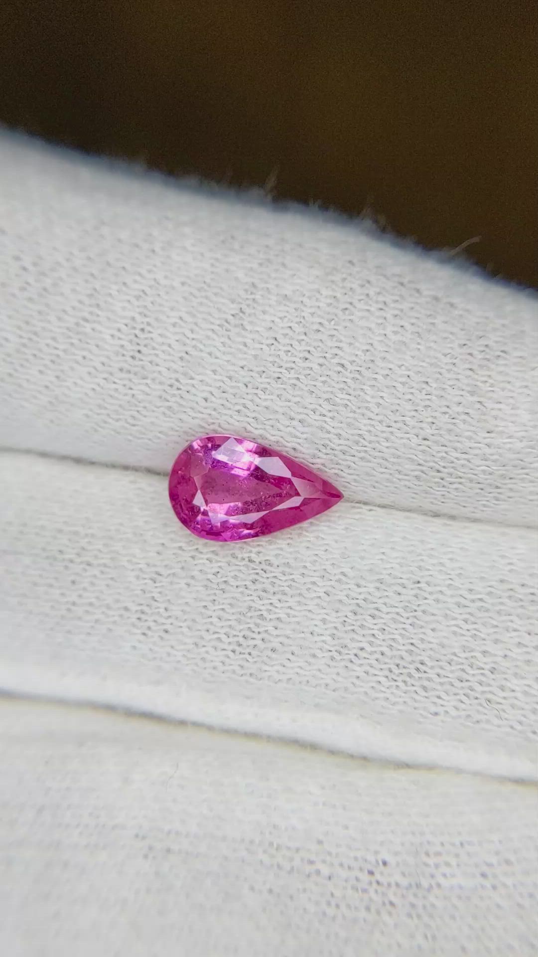 1.48 Ct. Pink Sapphire from Ceylon (Sri Lanka) Size Video