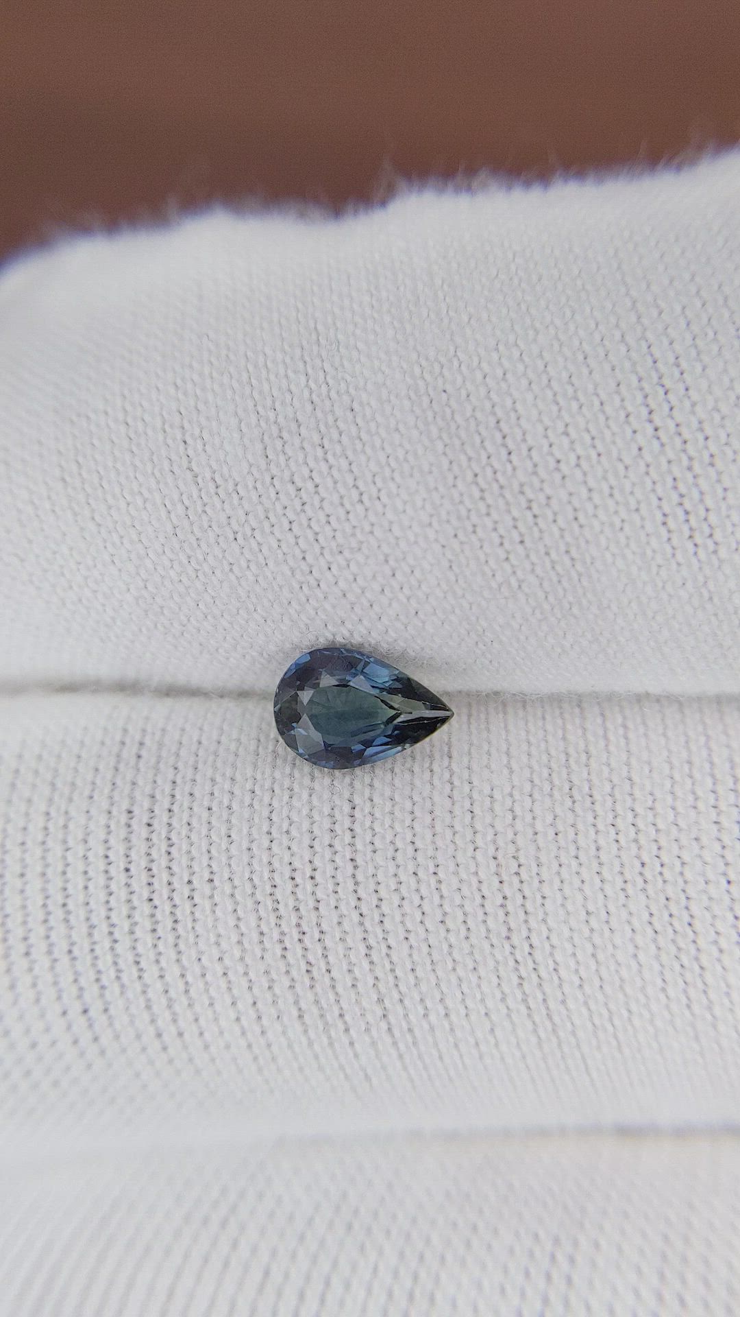 0.65 Ct. Greenish Blue Sapphire from Africa Size Video