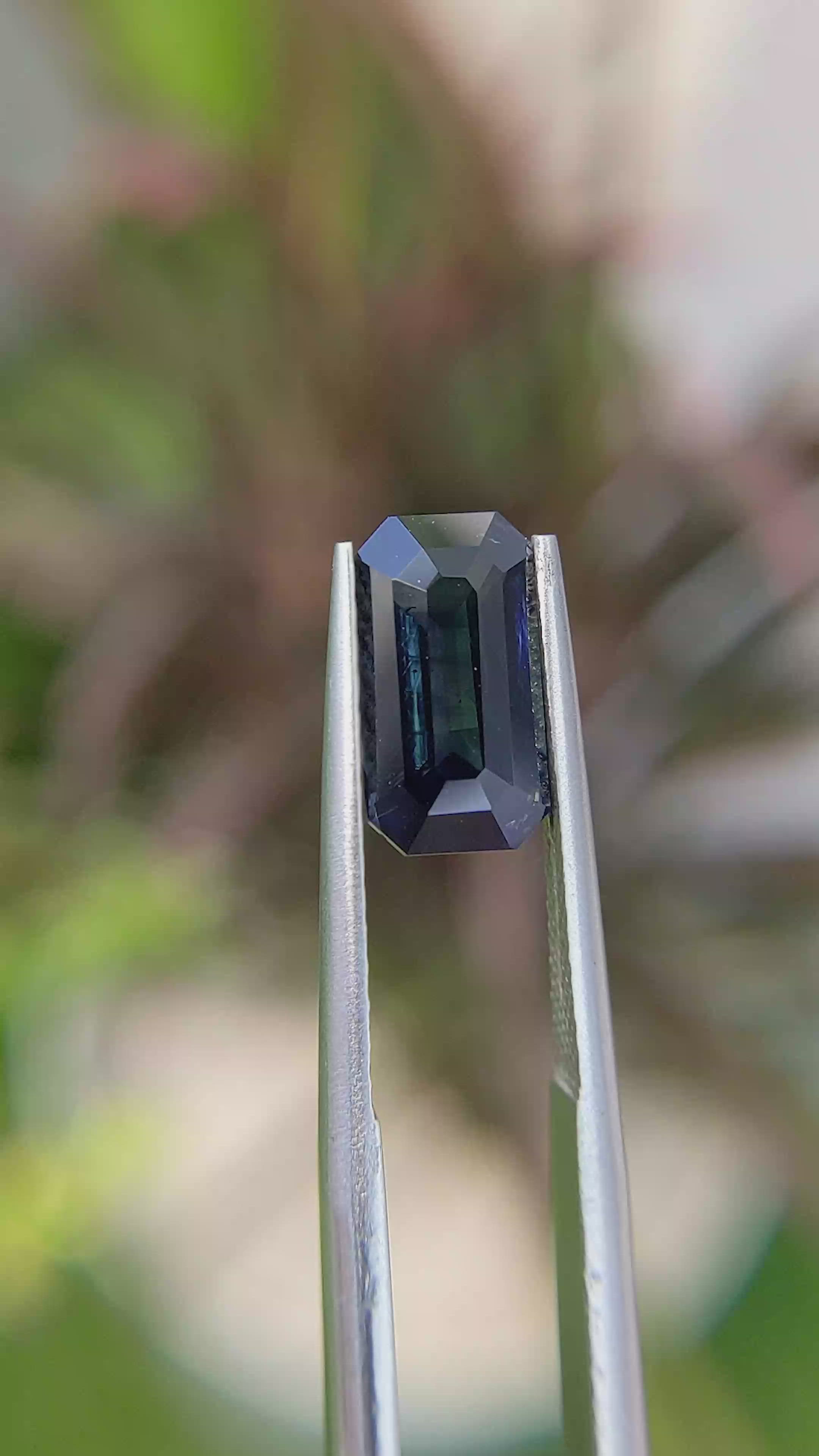 3.04 Ct. Greenish Blue Sapphire from Africa Size Video