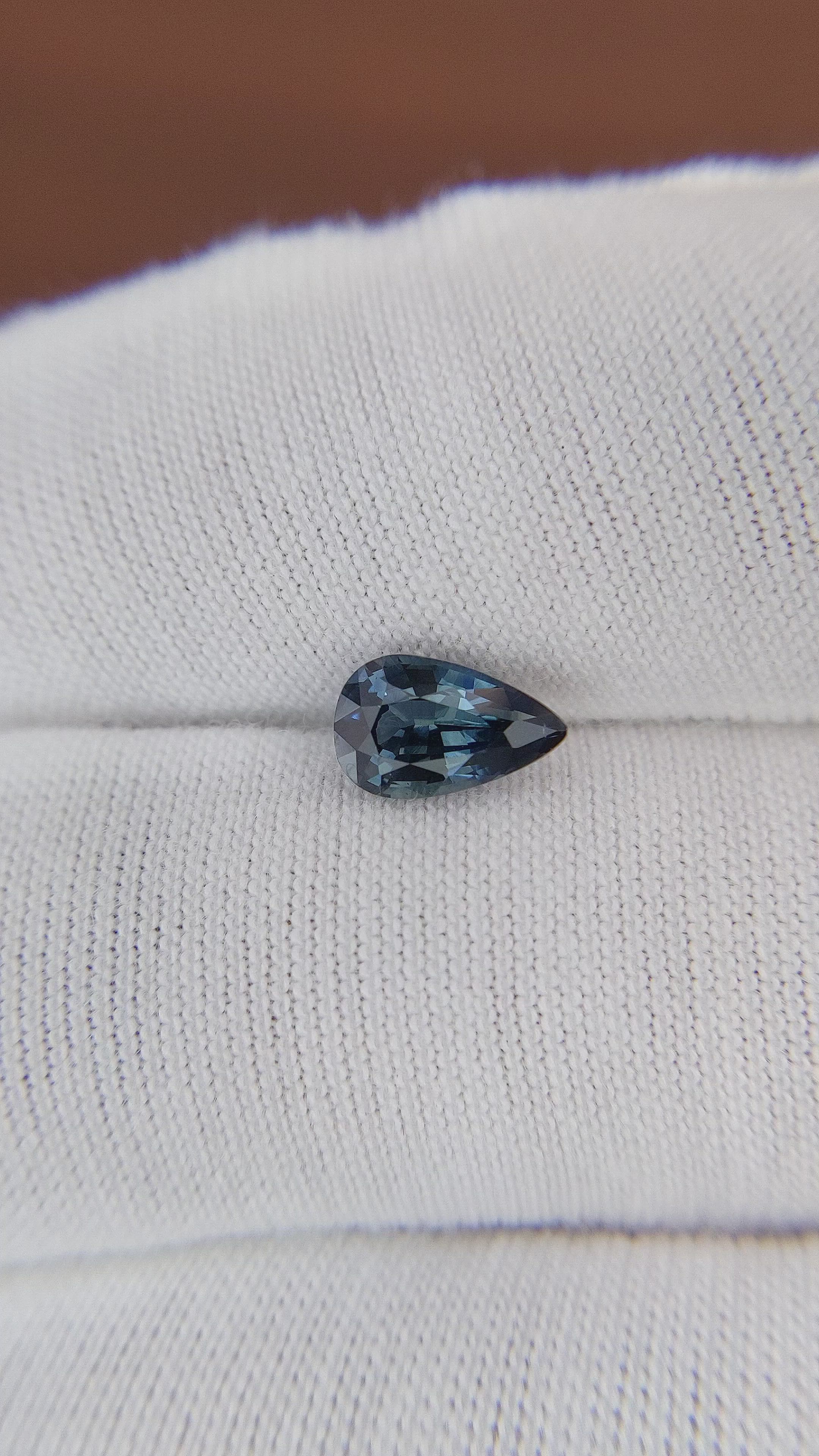 1.05 Ct. Greenish Blue Sapphire from Africa Size Video