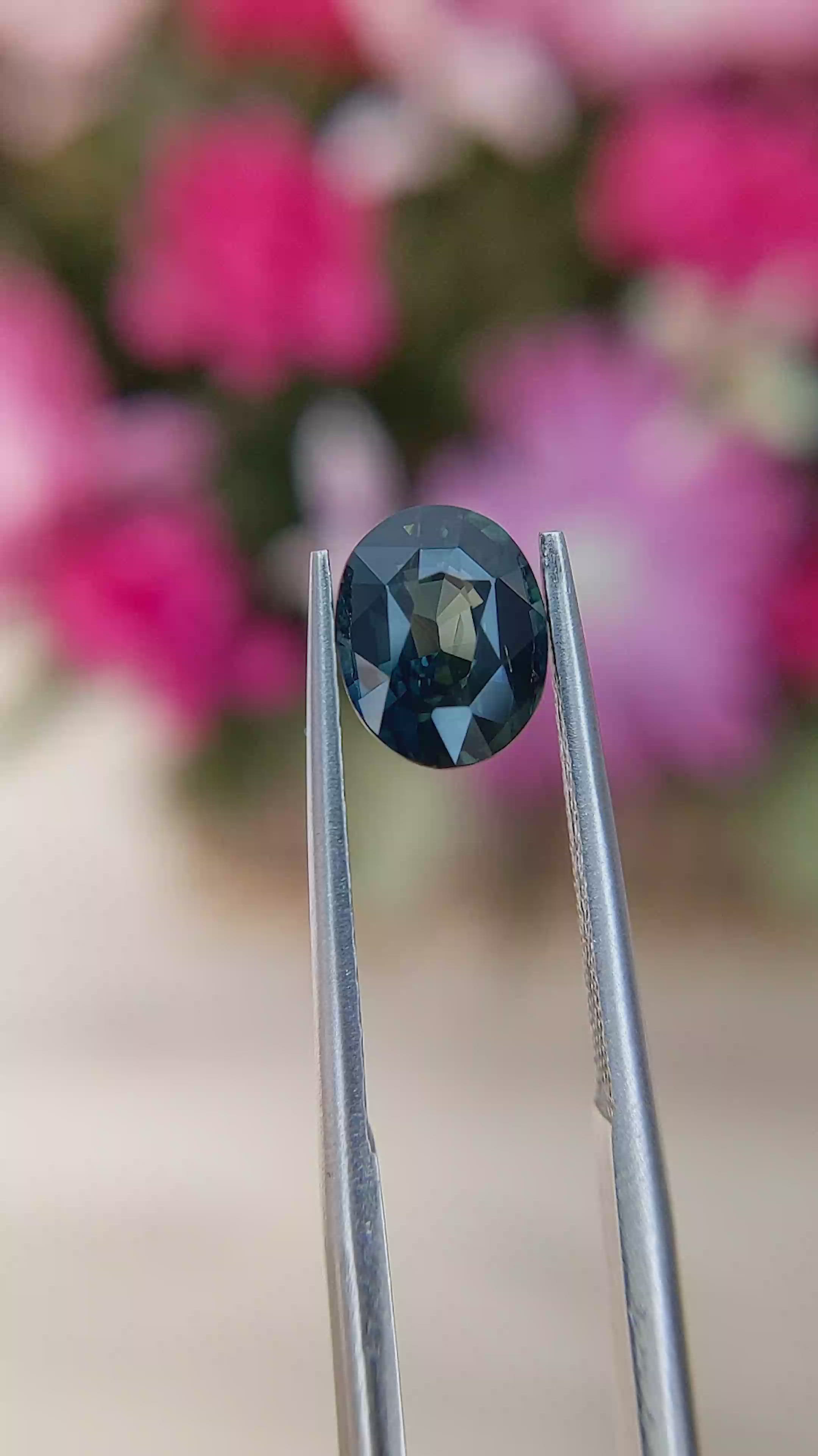 2.00 Ct. Greenish Blue Sapphire from Africa Size Video