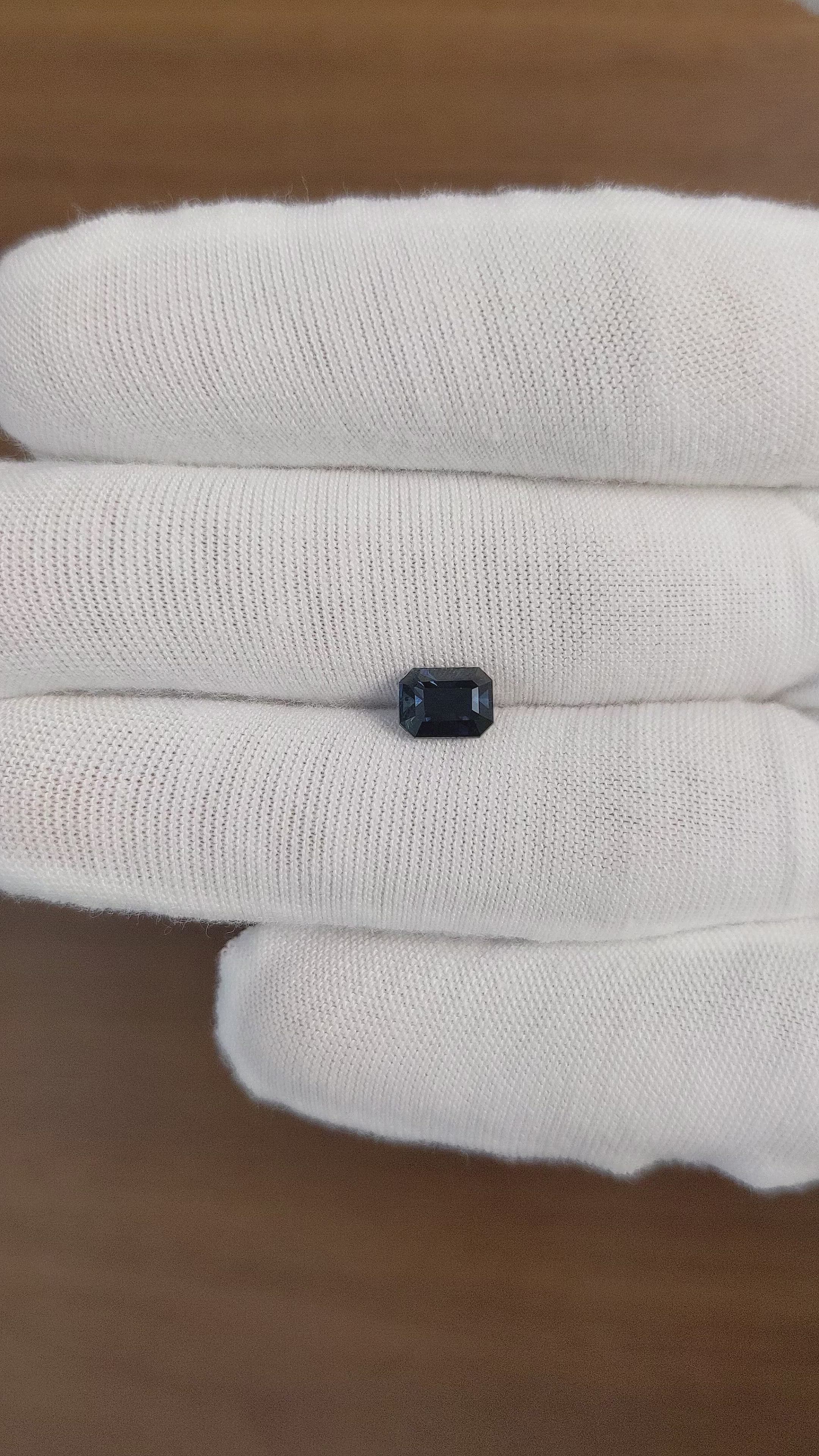 1.57 Ct. Blue Sapphire from Africa Size Video