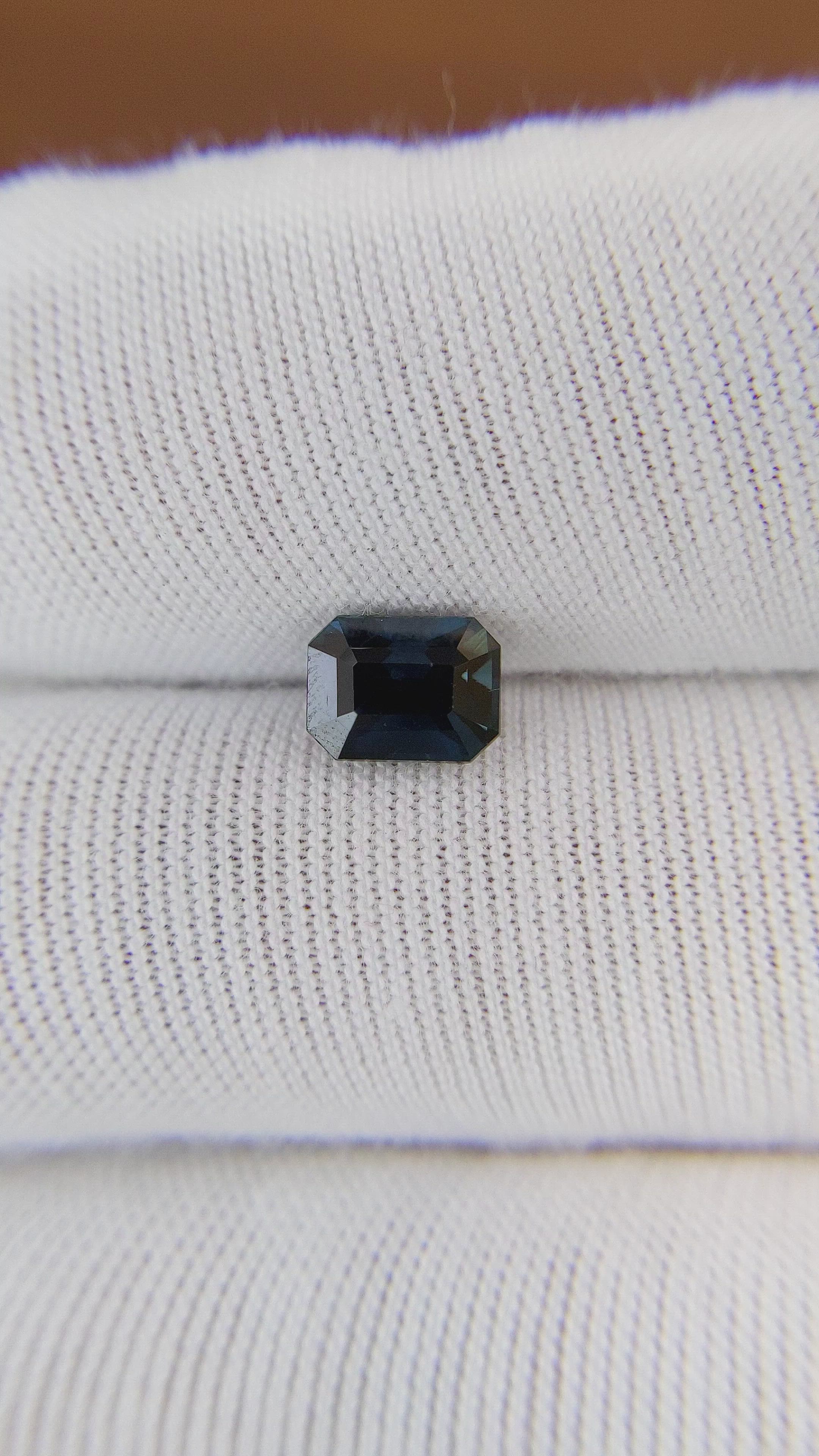 1.57 Ct. Blue Sapphire from Africa Size Video