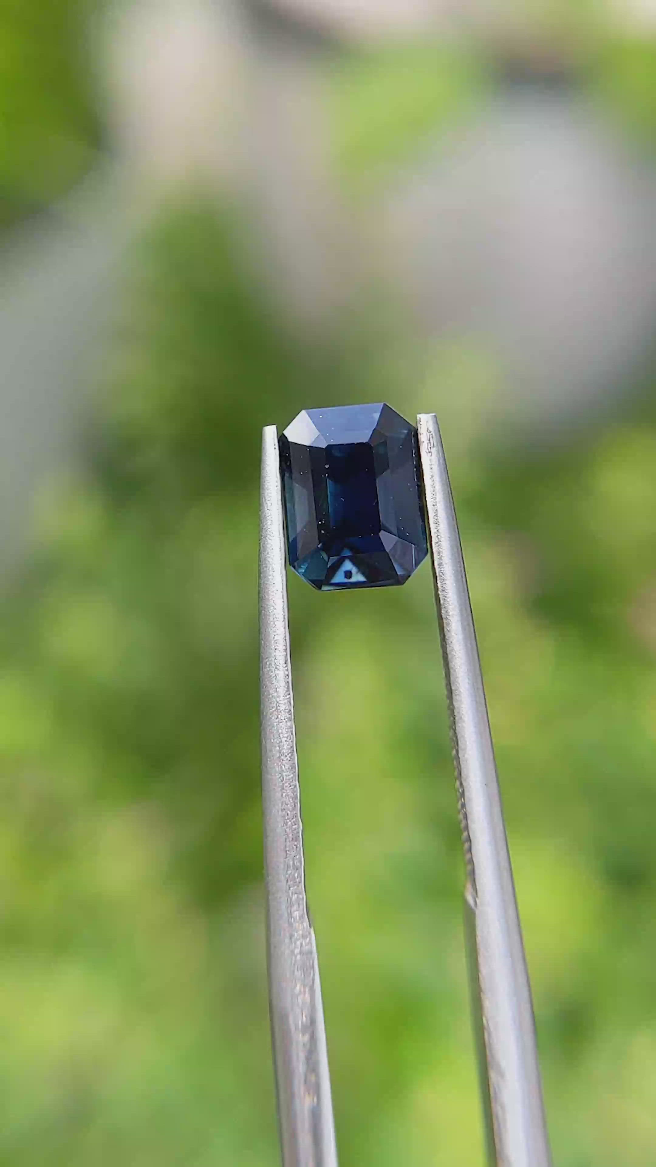 1.57 Ct. Blue Sapphire from Africa Size Video