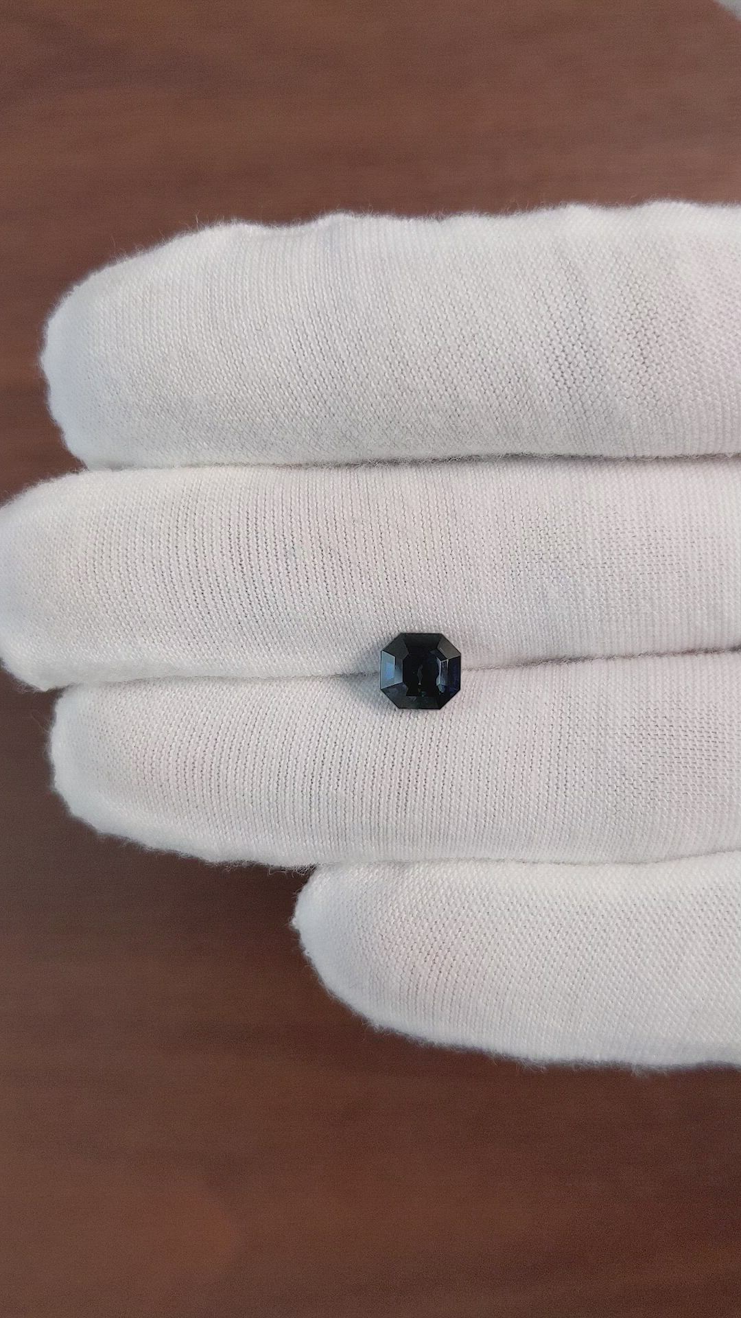 1.72 Ct. Greenish Blue Sapphire from Africa Size Video