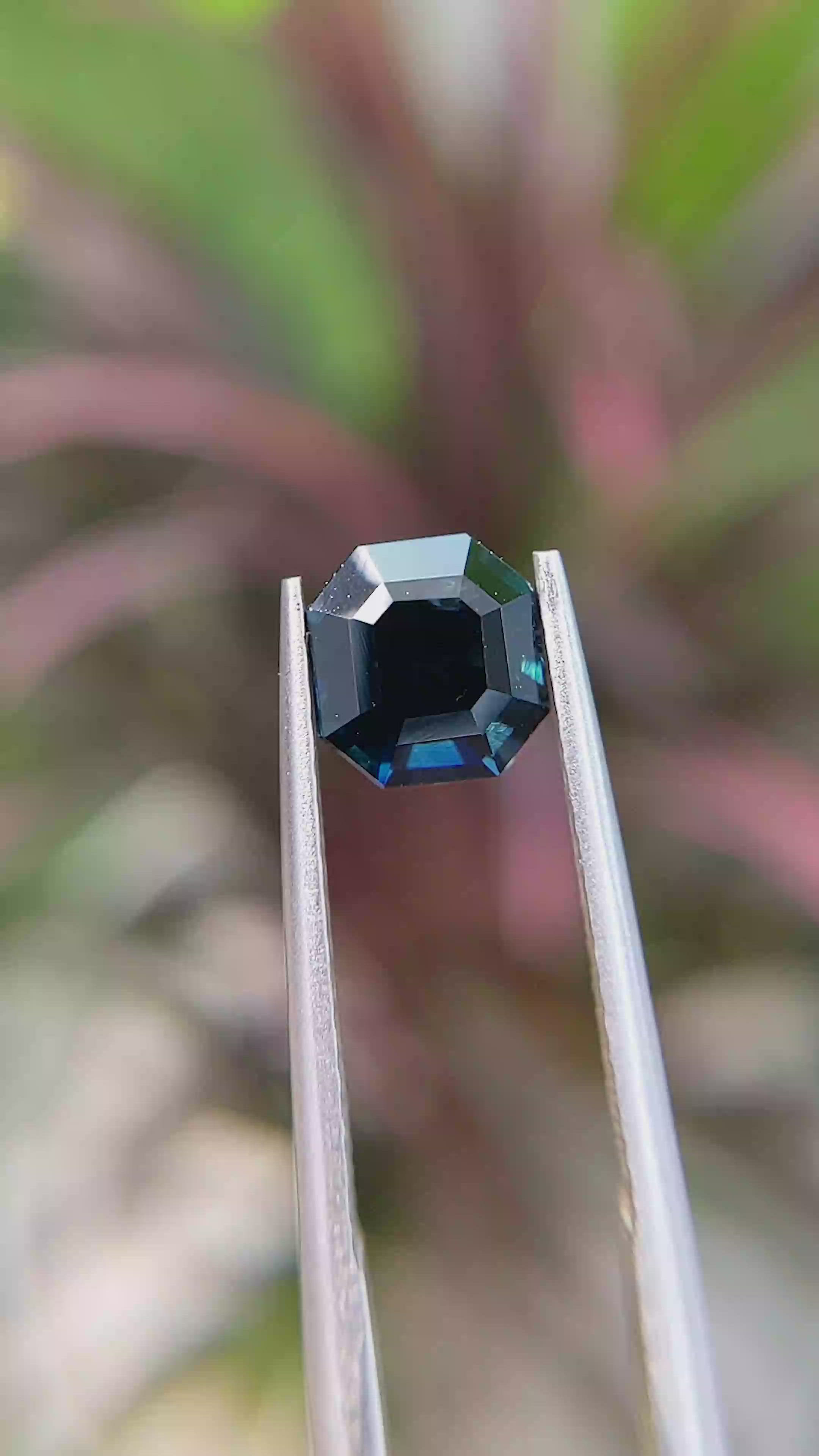 1.72 Ct. Greenish Blue Sapphire from Africa Size Video