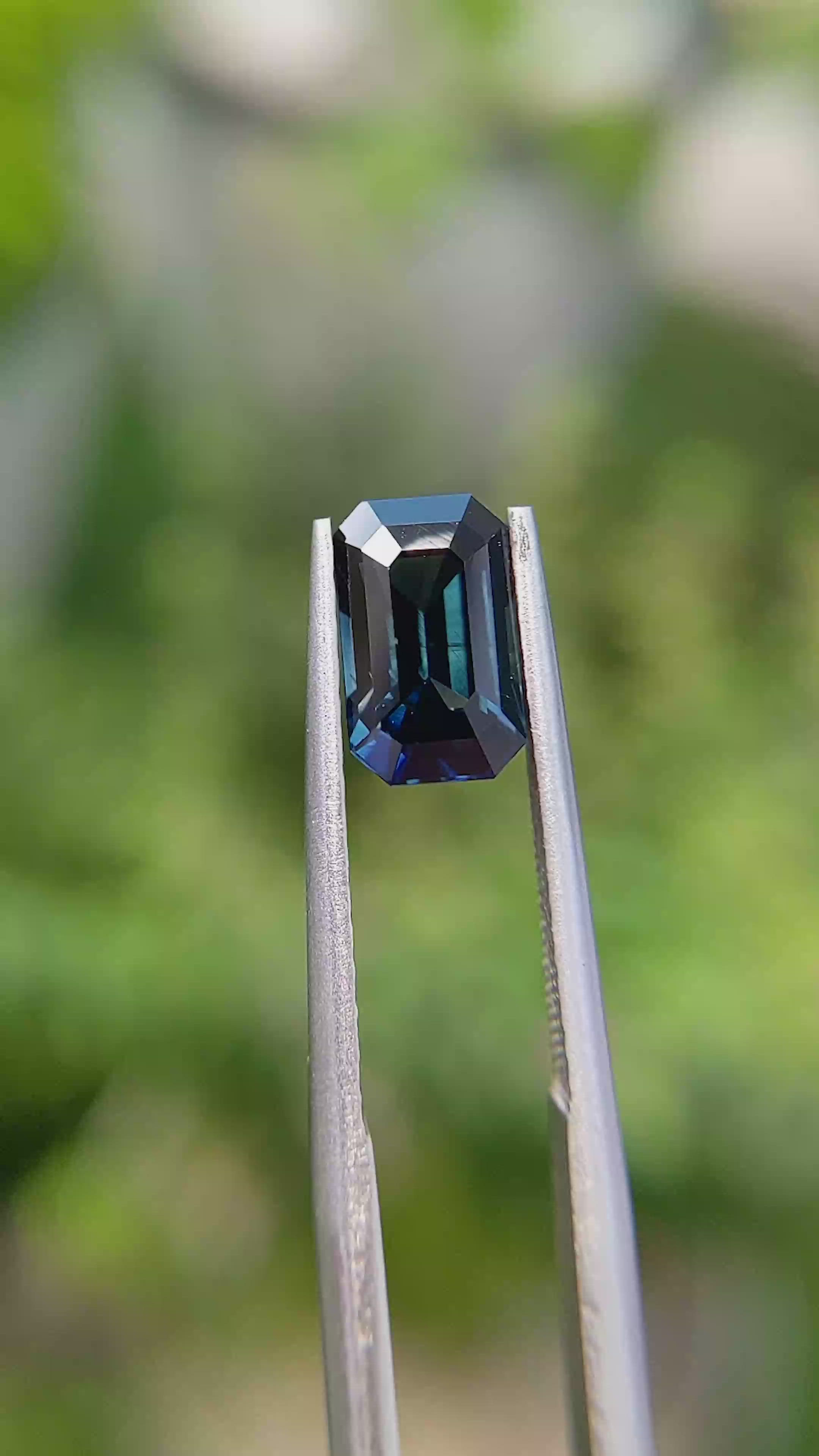 2.09 Ct. Blue Sapphire from Africa Size Video
