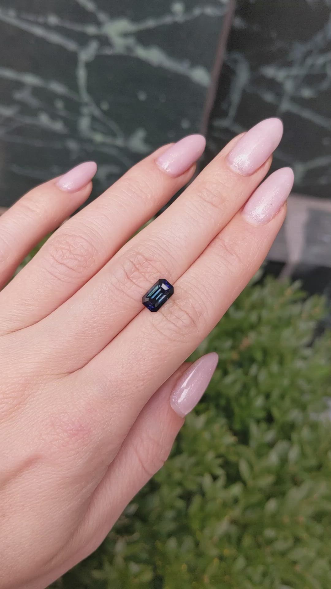 2.09 Ct. Blue Sapphire from Africa Size Video