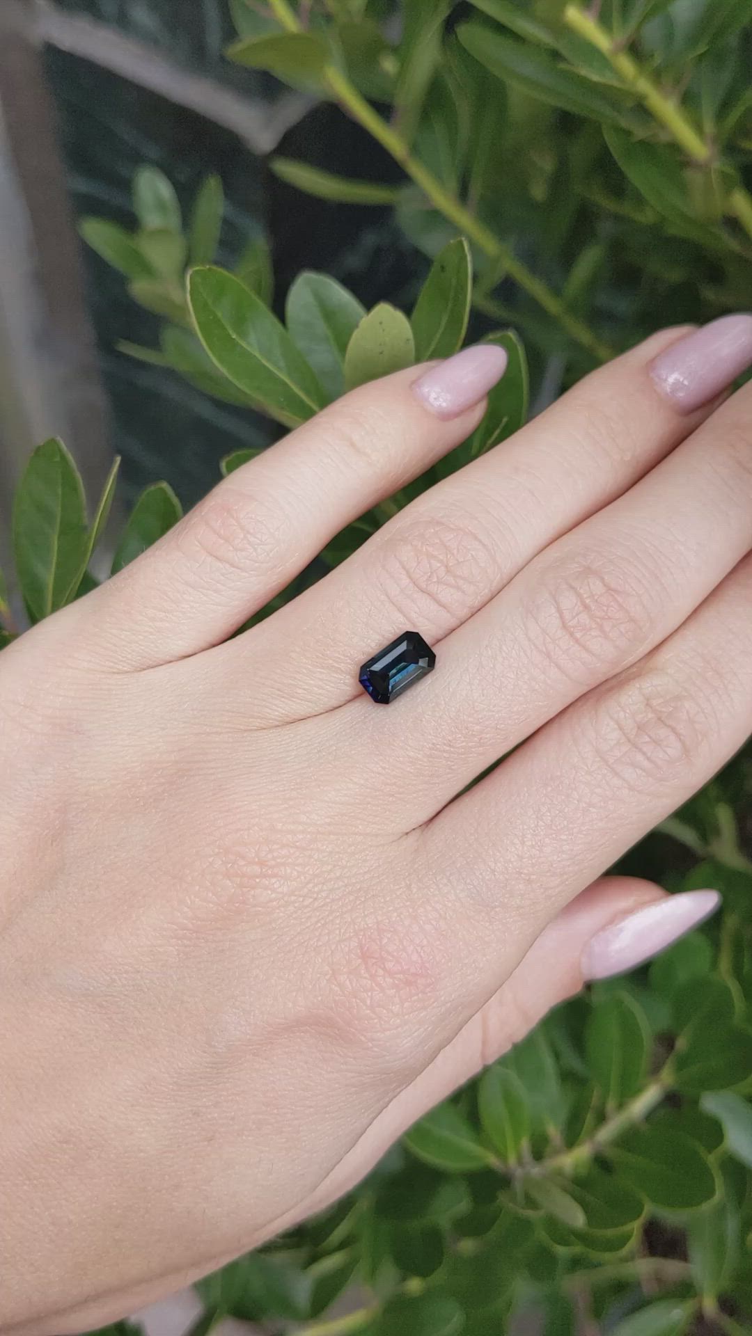 2.09 Ct. Blue Sapphire from Africa Size Video