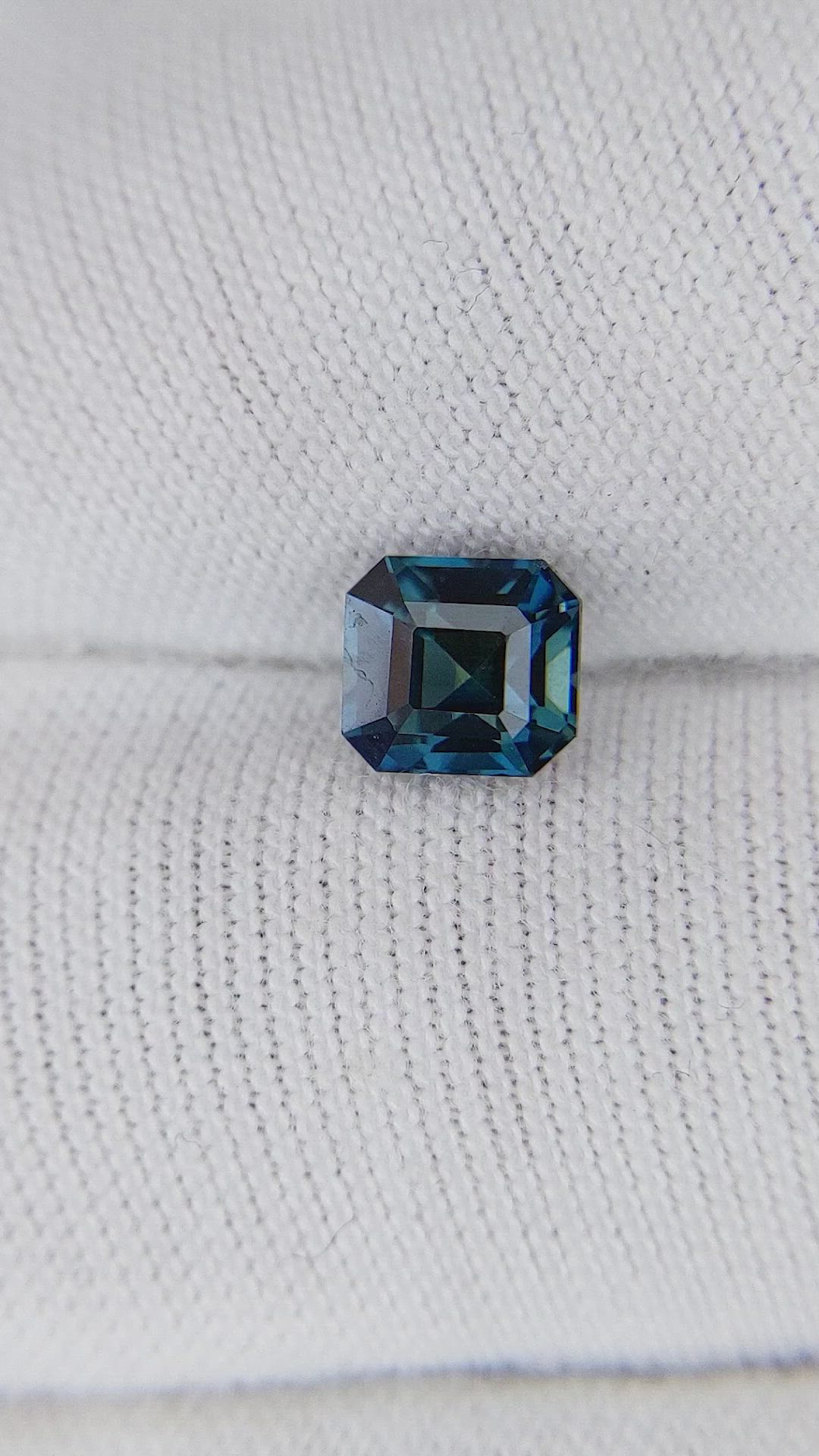1.08 Ct. Greenish Blue Sapphire from Madagascar Size Video