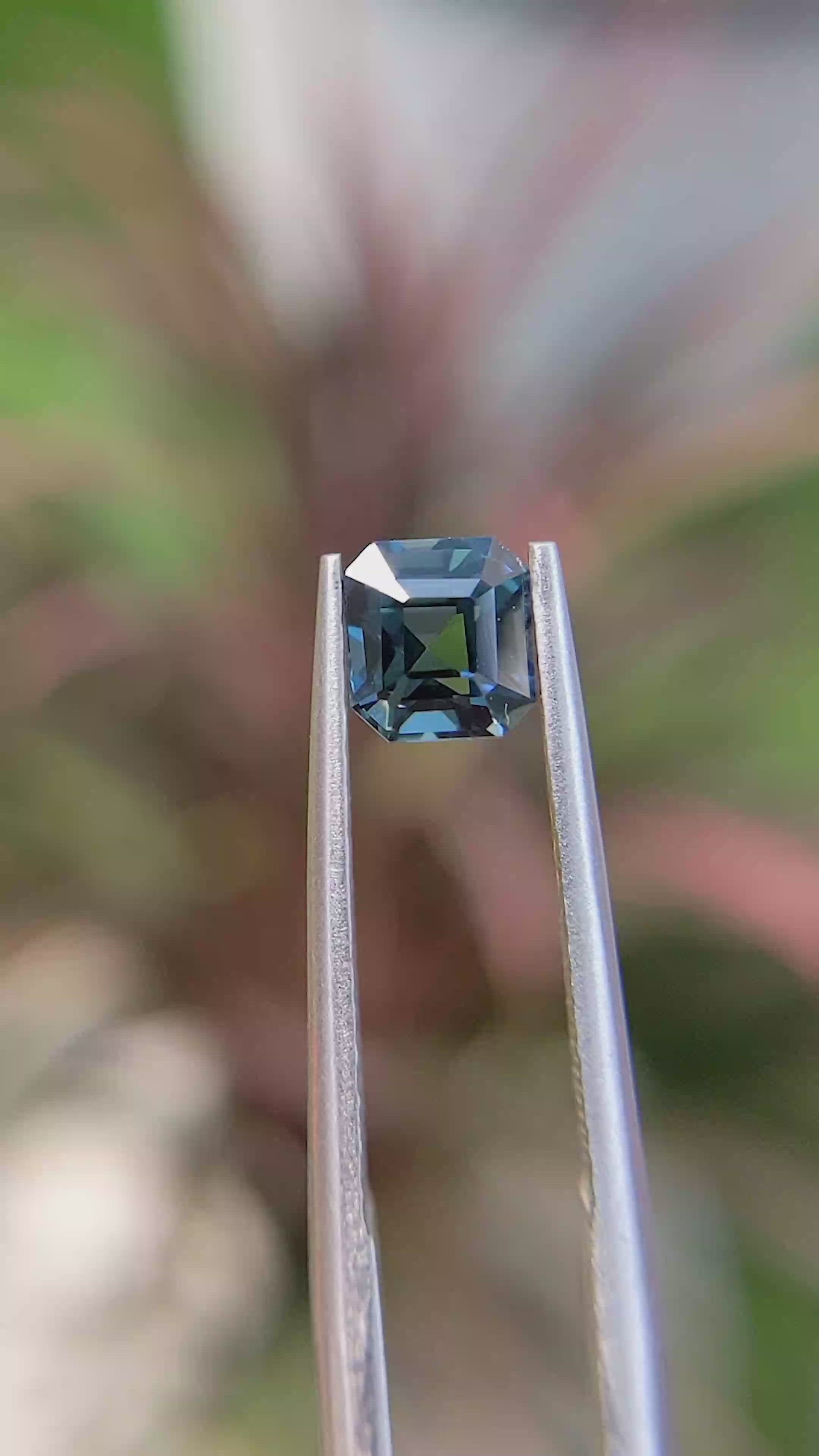 1.08 Ct. Greenish Blue Sapphire from Madagascar Size Video