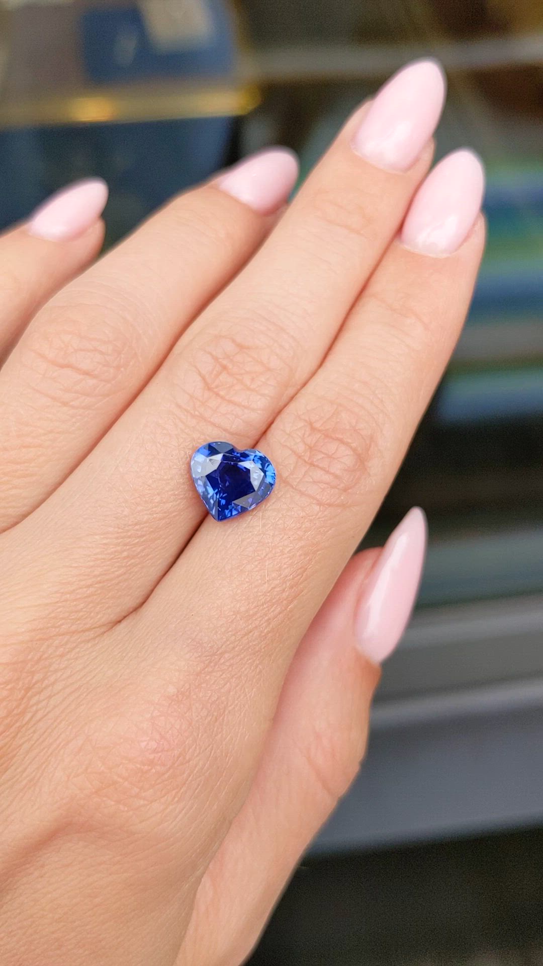 4.03 Ct. Blue Sapphire from Madagascar Size Video