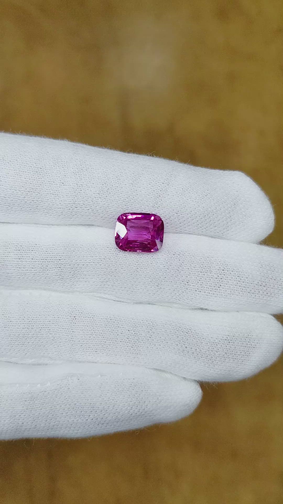3.70 Ct. Pink Sapphire from Madagascar Size Video