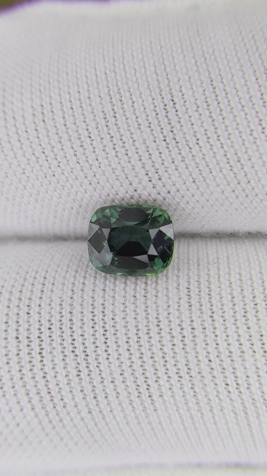 1.39 Ct. Green Sapphire from Africa Size Video