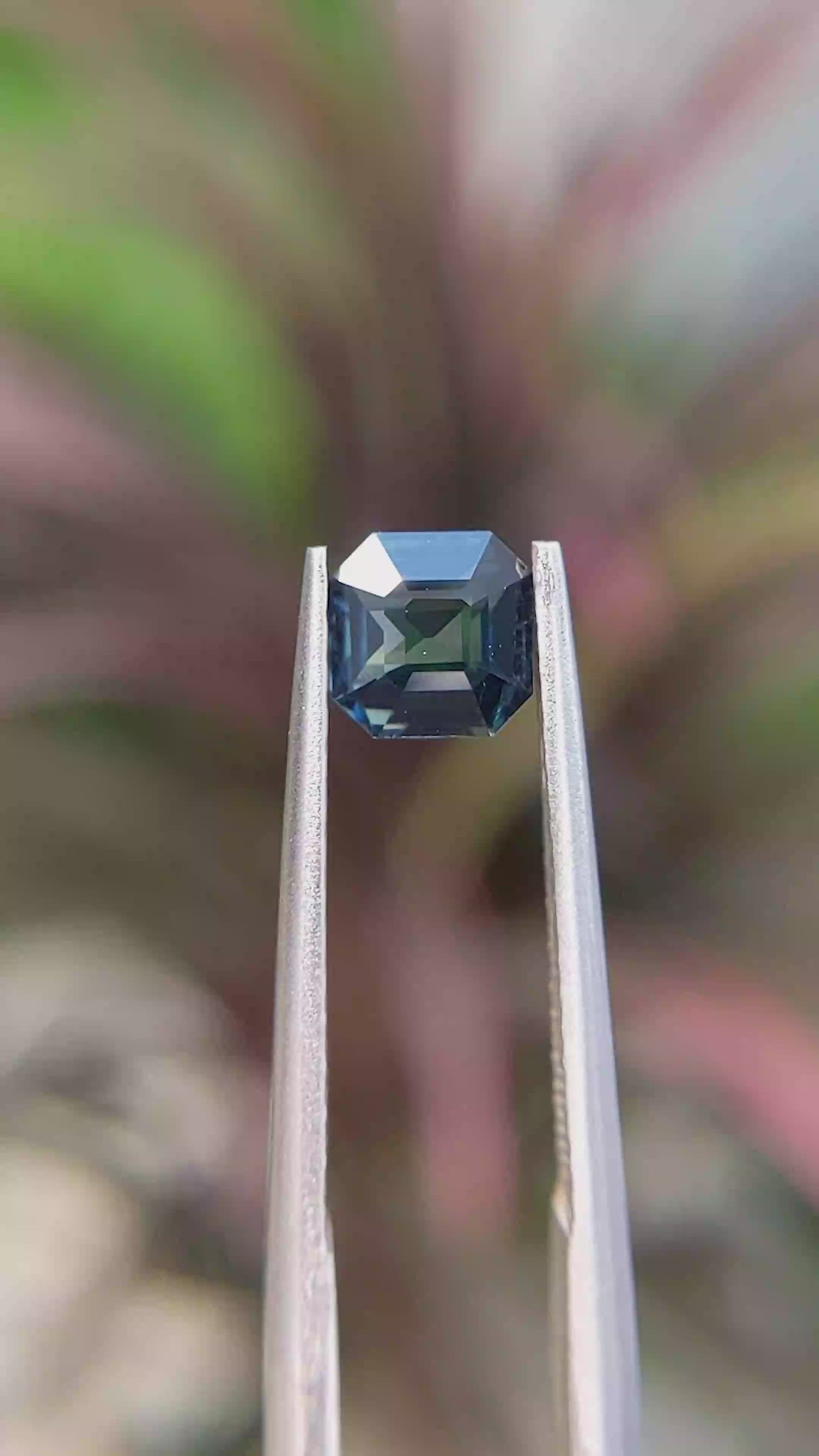 1.06 Ct. Greenish Blue Sapphire from Ceylon (Sri Lanka) Size Video
