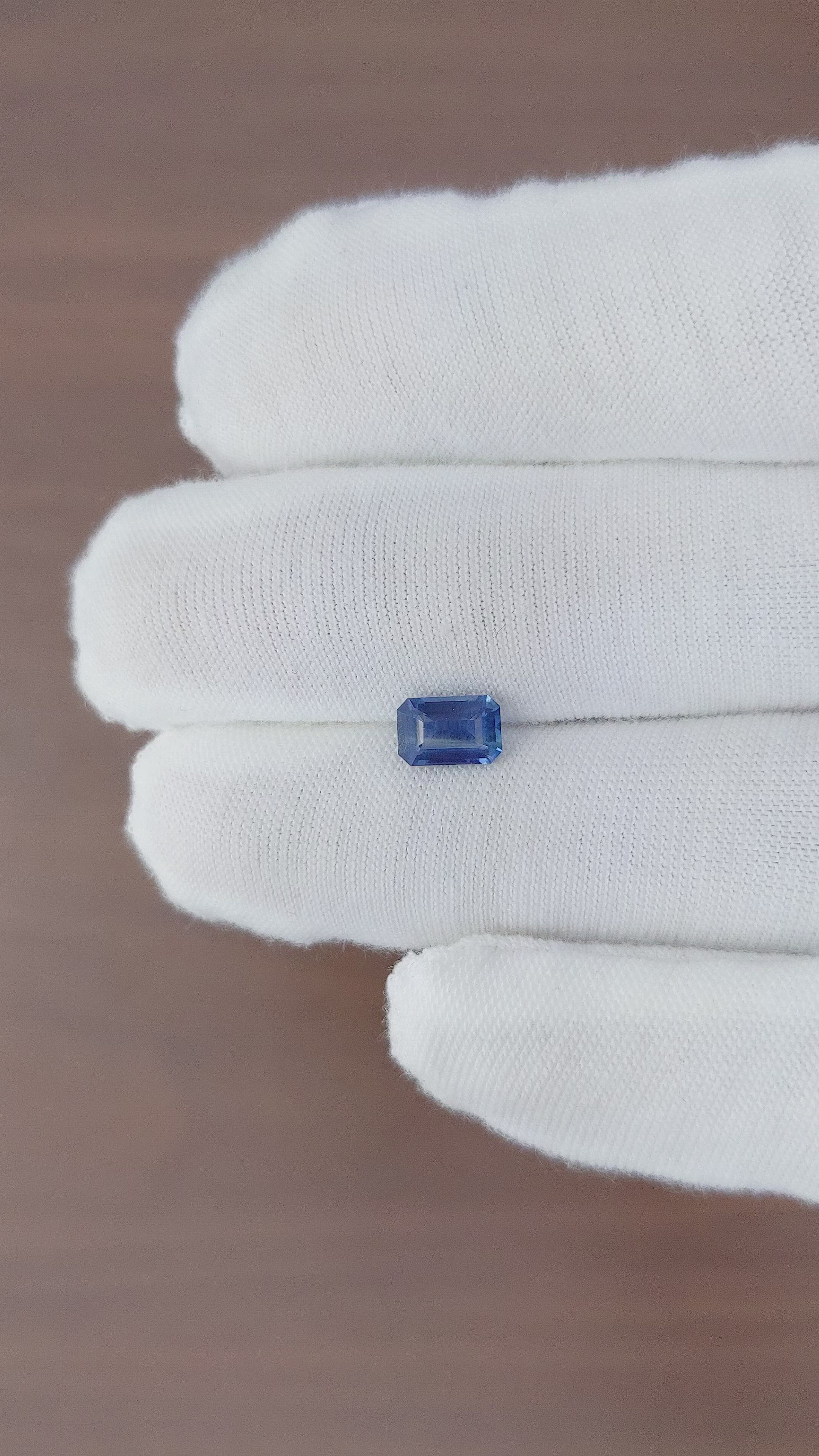 1.08 Ct. Blue Sapphire from Madagascar Size Video