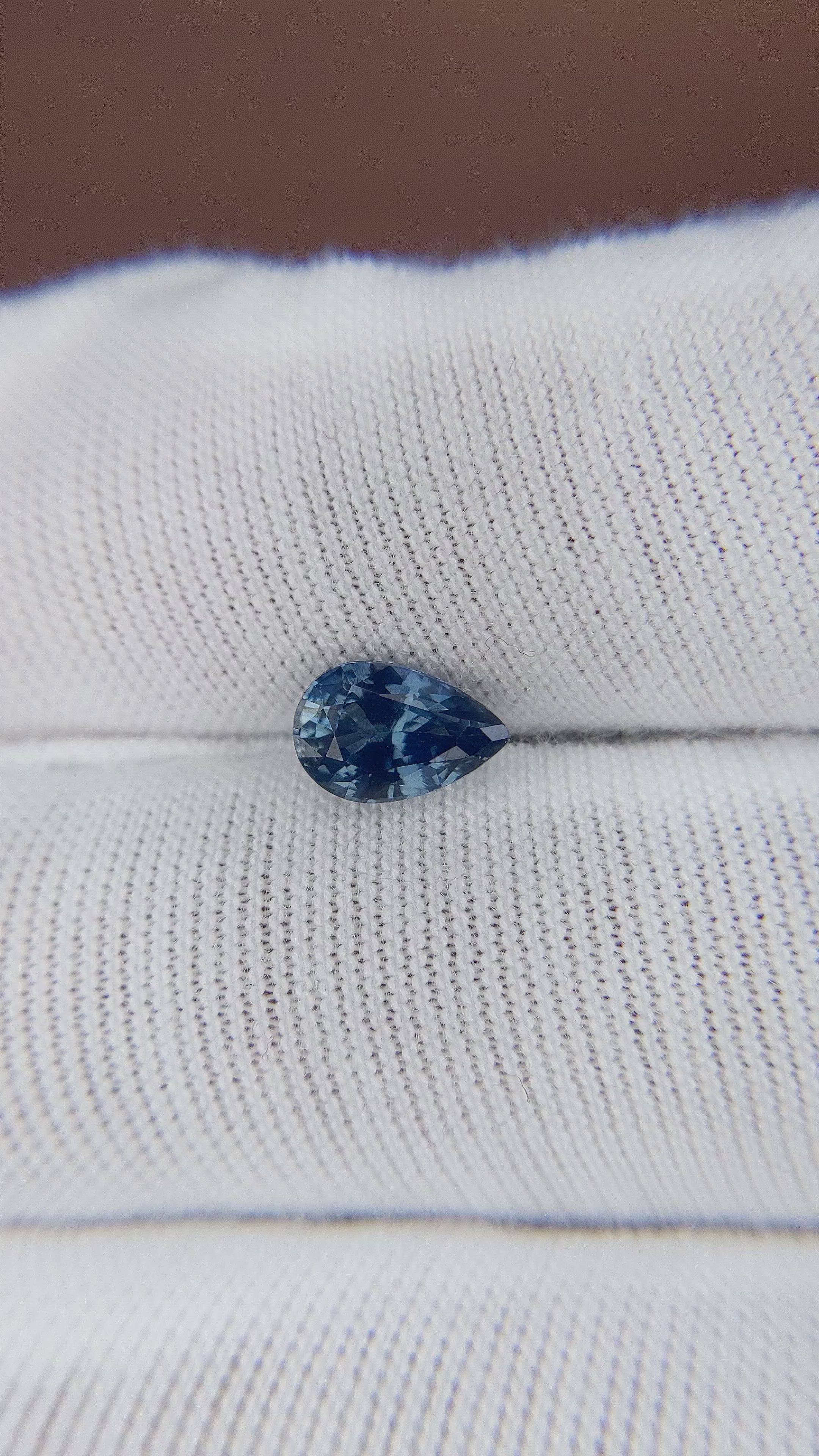 1.06 Ct. Blue Sapphire from Africa Size Video