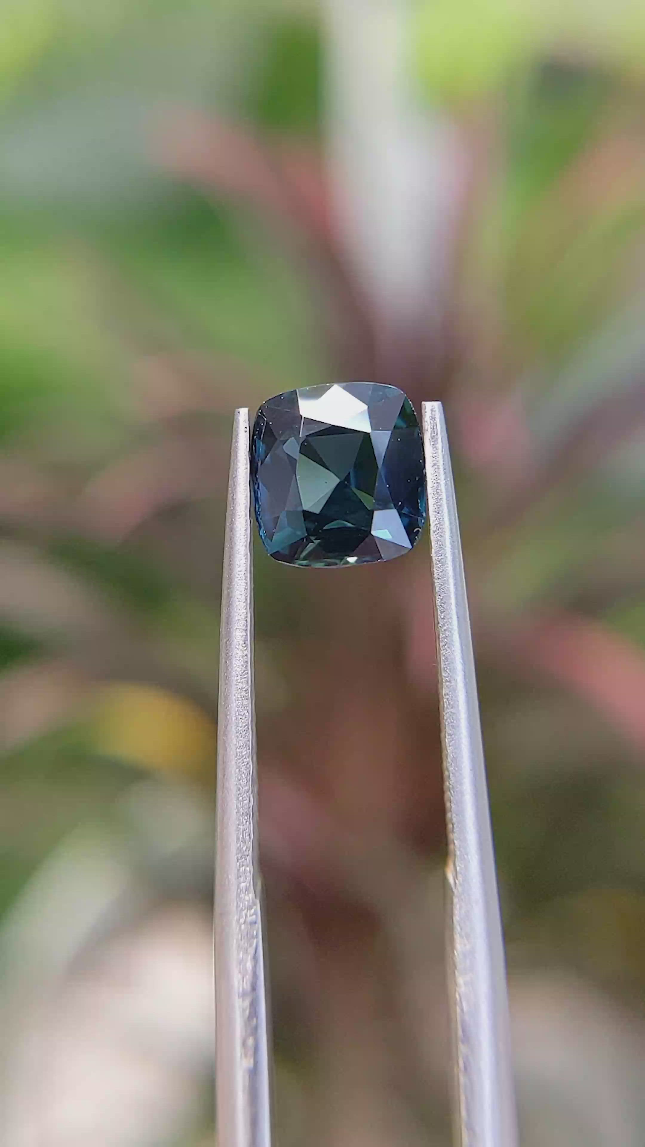1.80 Ct. Greenish Blue Sapphire from Africa Size Video