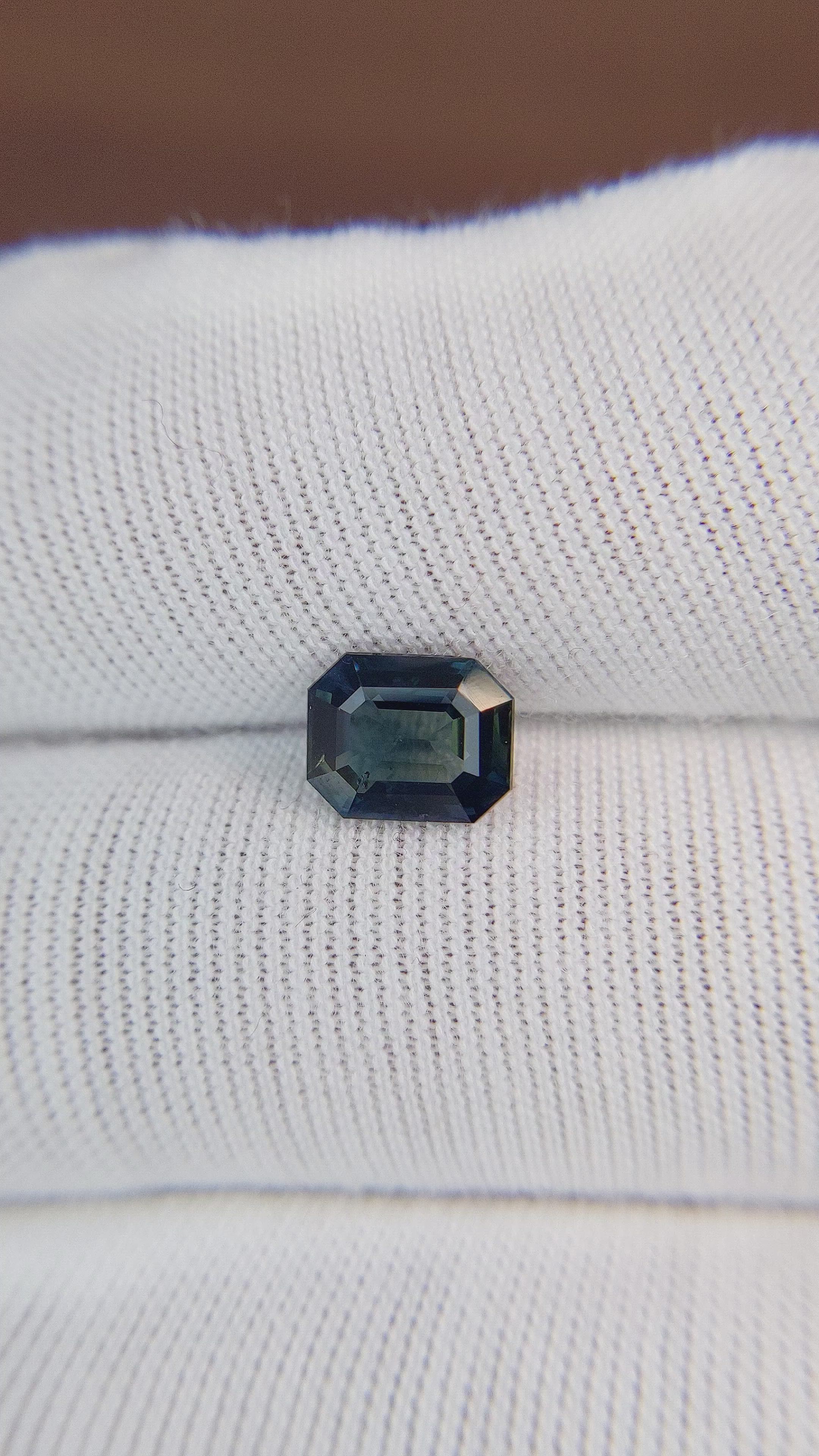 1.60 Ct. Blue Sapphire from Africa Size Video