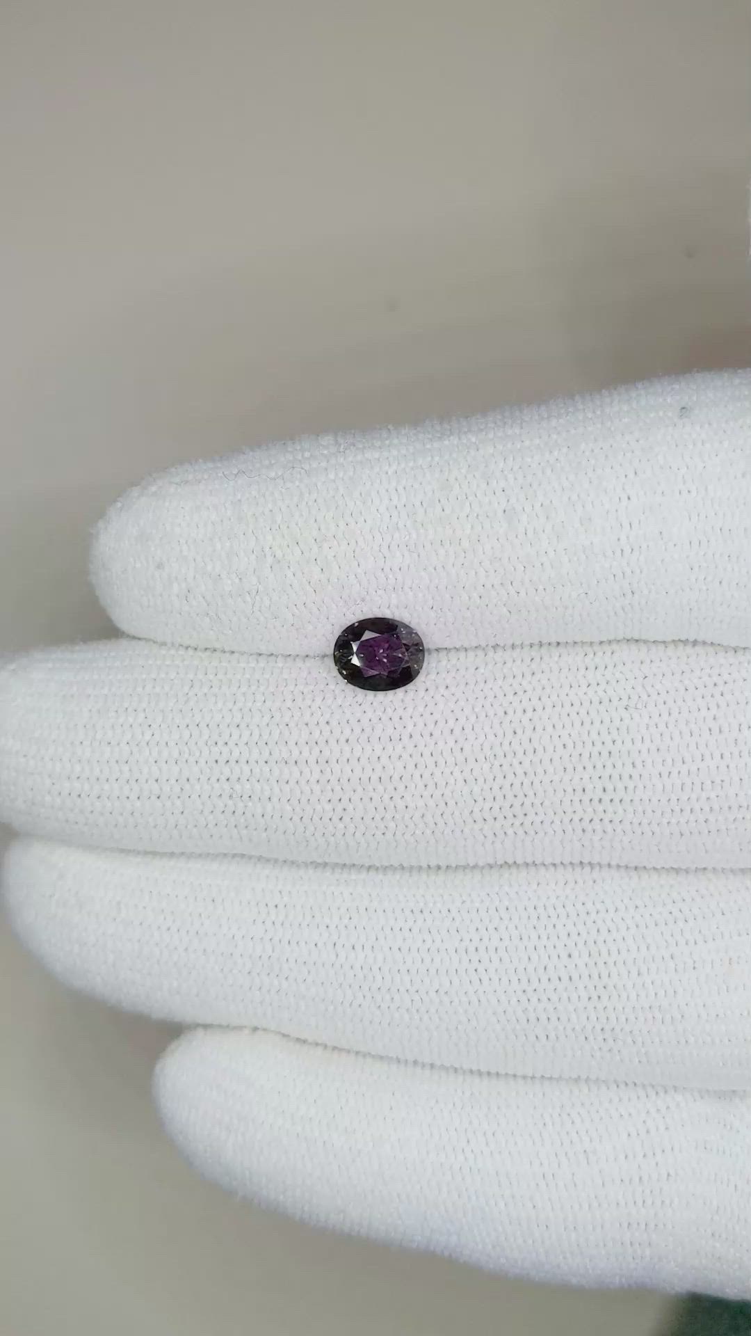 1.14 Ct. Color Change Sapphire from Madagascar Size Video