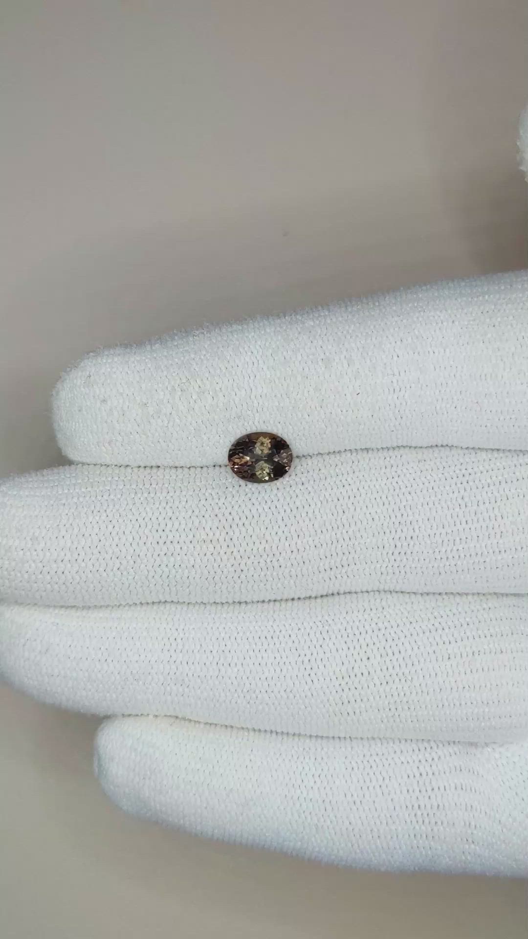 1.24 Ct. Color Change Sapphire from Madagascar Size Video