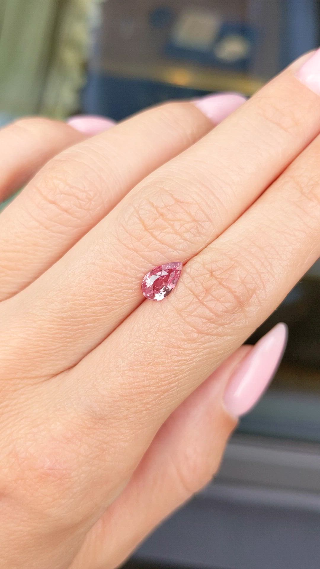 1.04 Ct. Padparadscha Sapphire from Madagascar Size Video