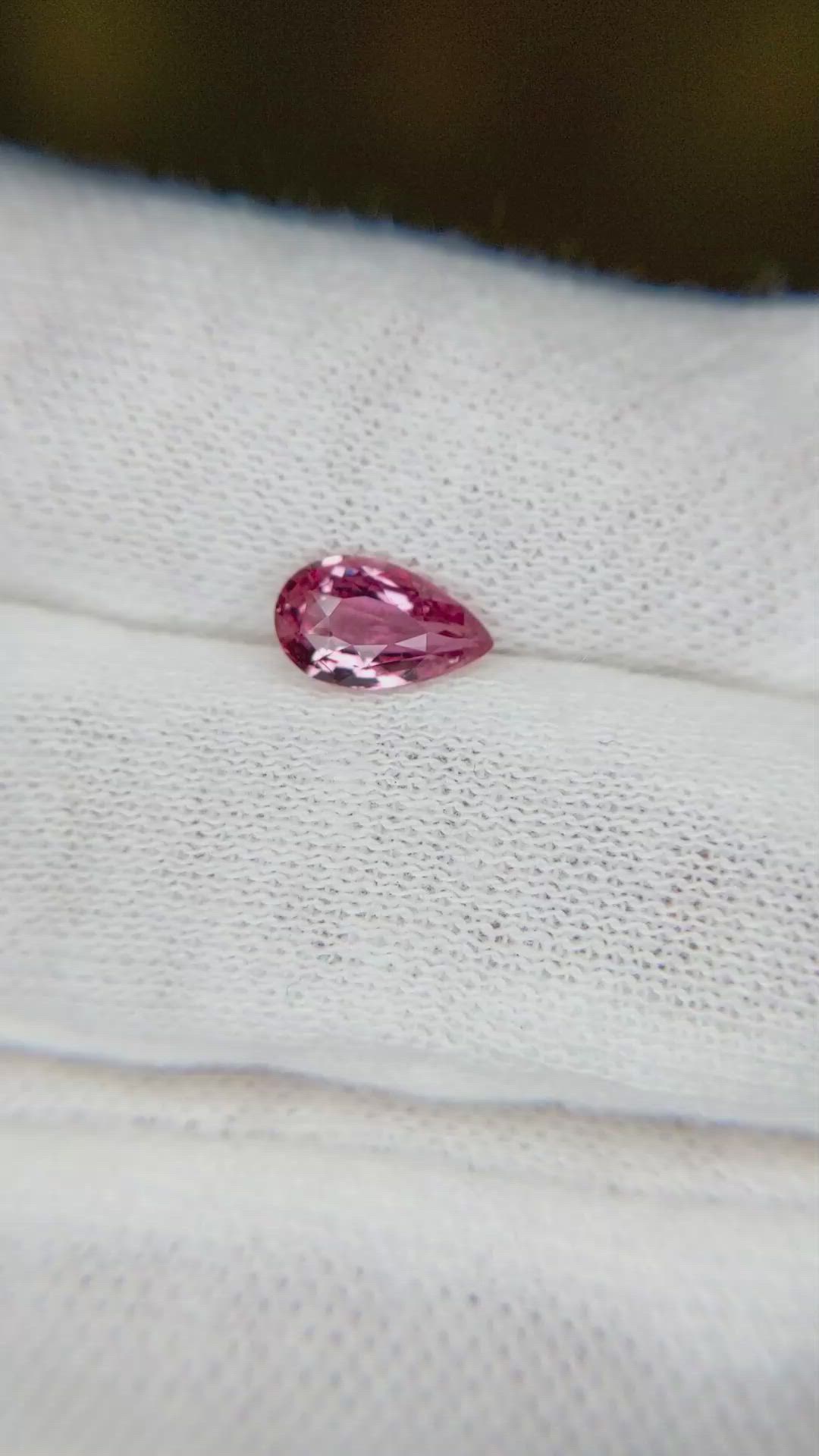 1.04 Ct. Padparadscha Sapphire from Madagascar Size Video