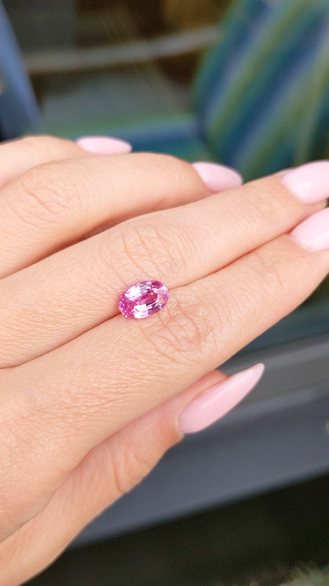 2.00 Ct. Pink Sapphire from Ceylon (Sri Lanka) Size Video