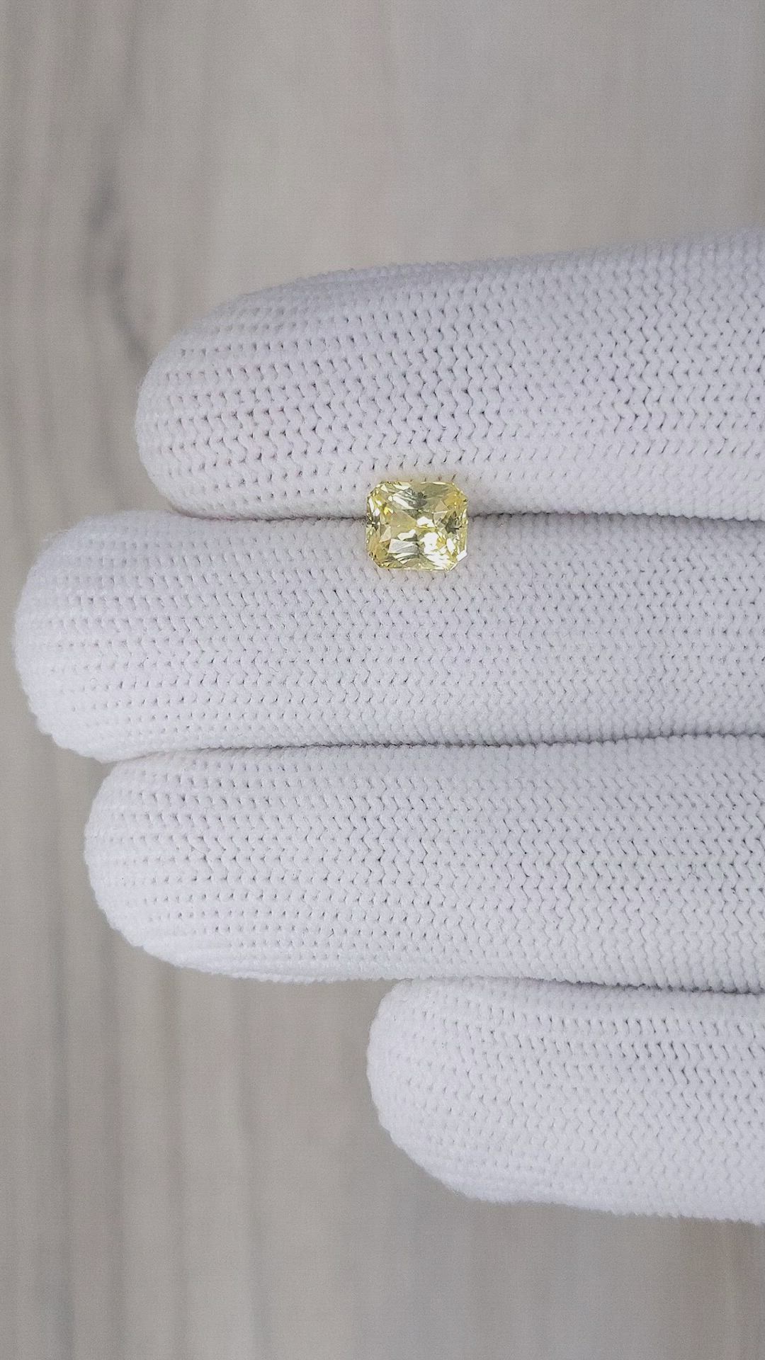 1.83 Ct. Yellow Sapphire from Ceylon (Sri Lanka) Size Video