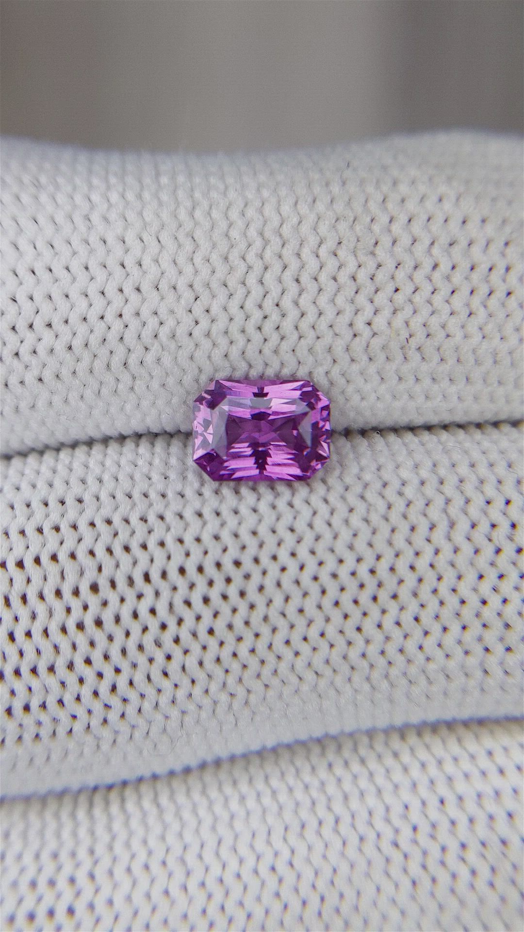 1.41 Ct. Pinkish Purple Sapphire from Ceylon (Sri Lanka) Size Video