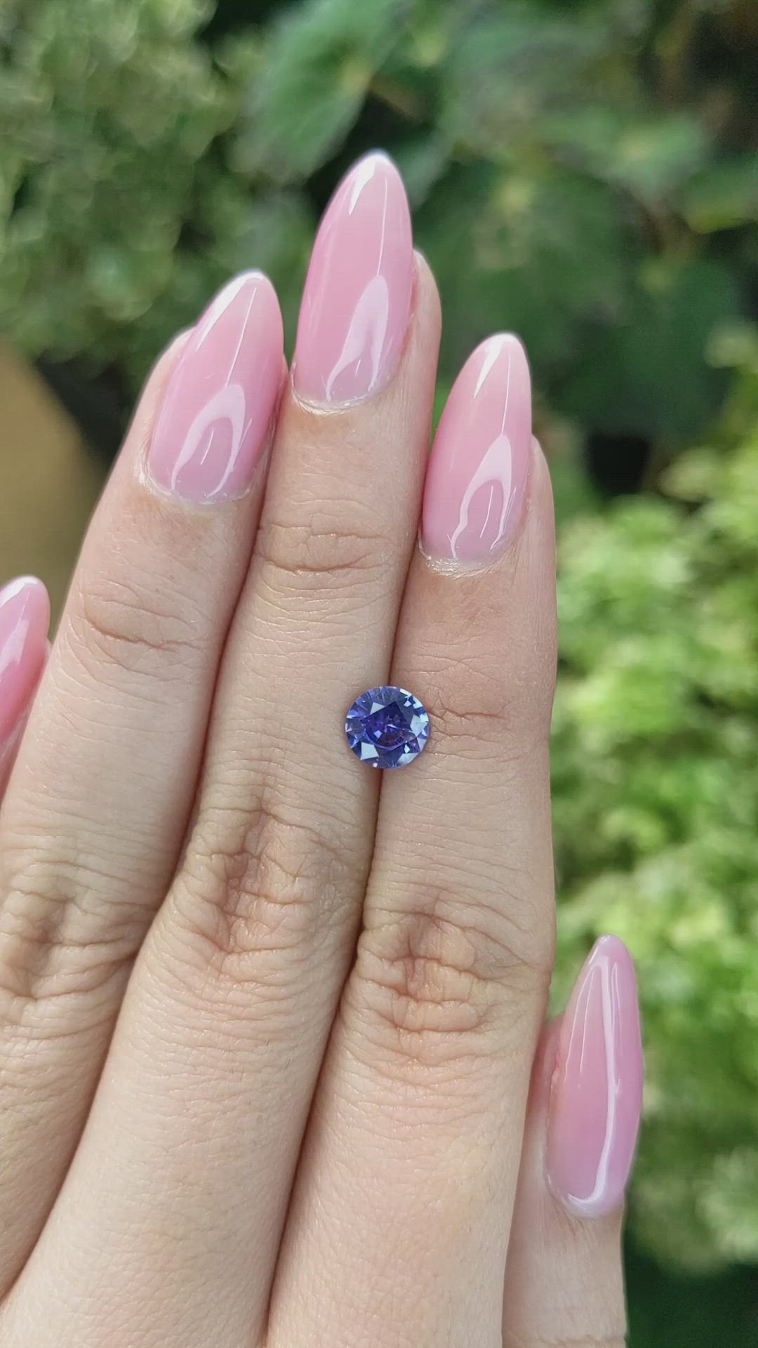 1.17 Ct. Blue Sapphire from Ceylon (Sri Lanka) Size Video
