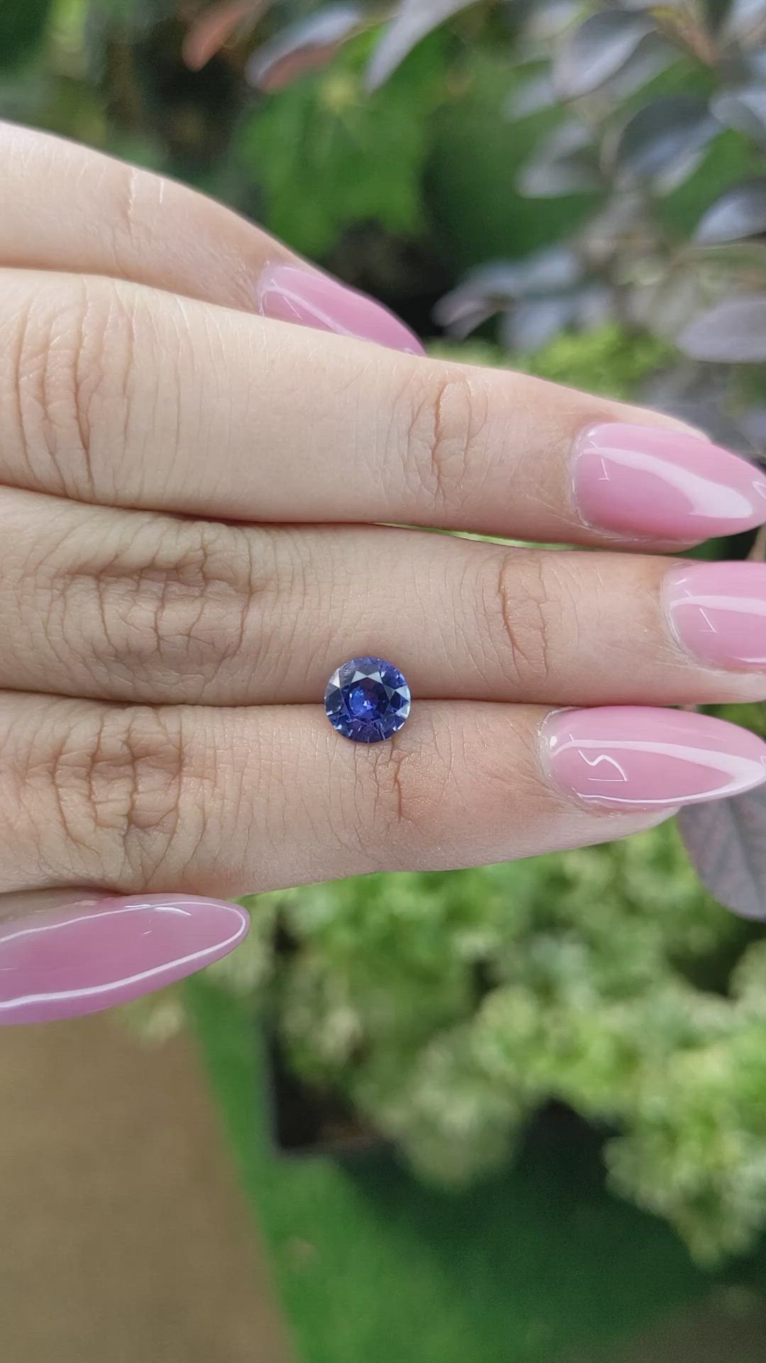 1.17 Ct. Blue Sapphire from Ceylon (Sri Lanka) Size Video