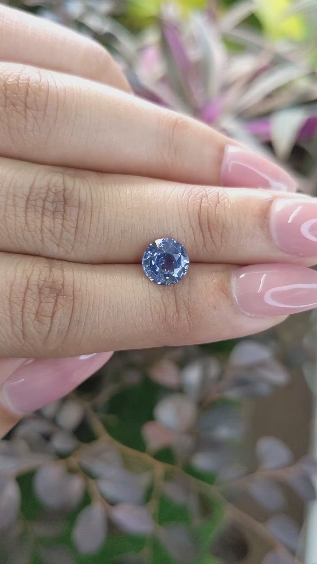 2.25 Ct. Blue Sapphire from Ceylon (Sri Lanka) Size Video
