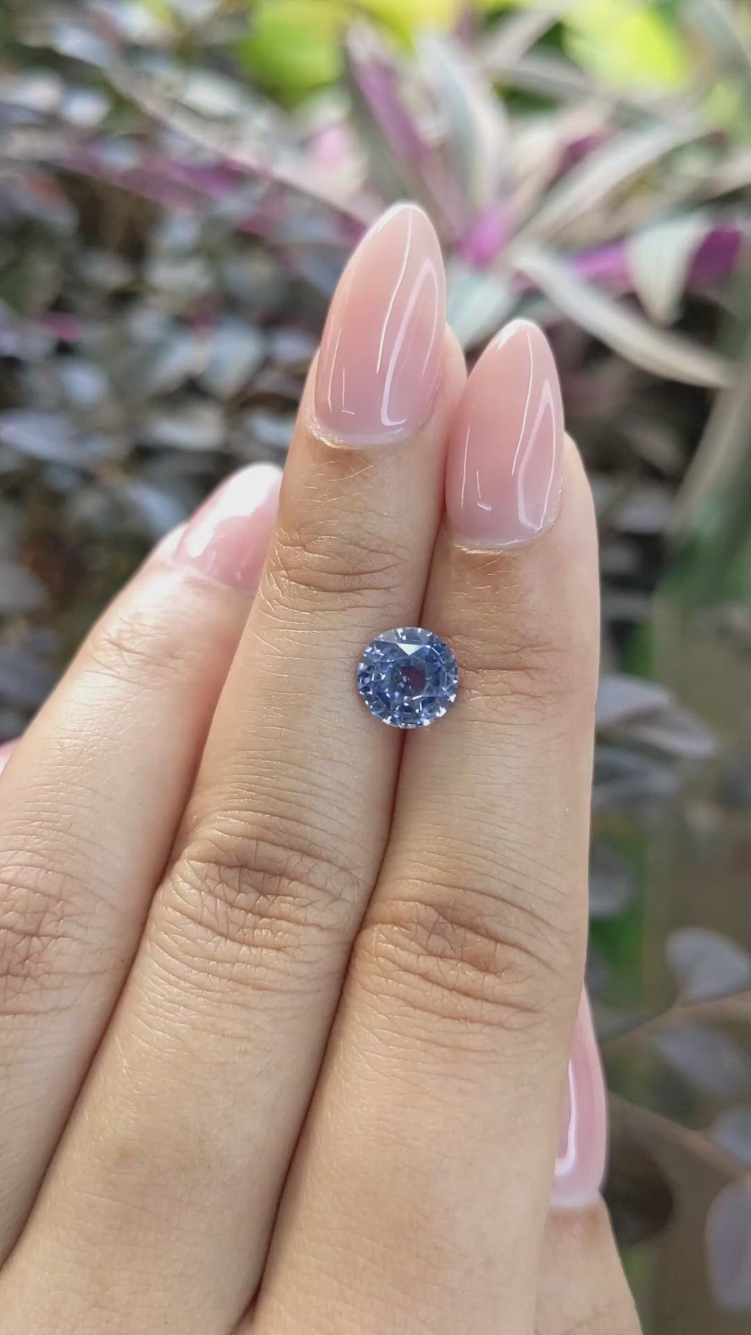 2.25 Ct. Blue Sapphire from Ceylon (Sri Lanka) Size Video
