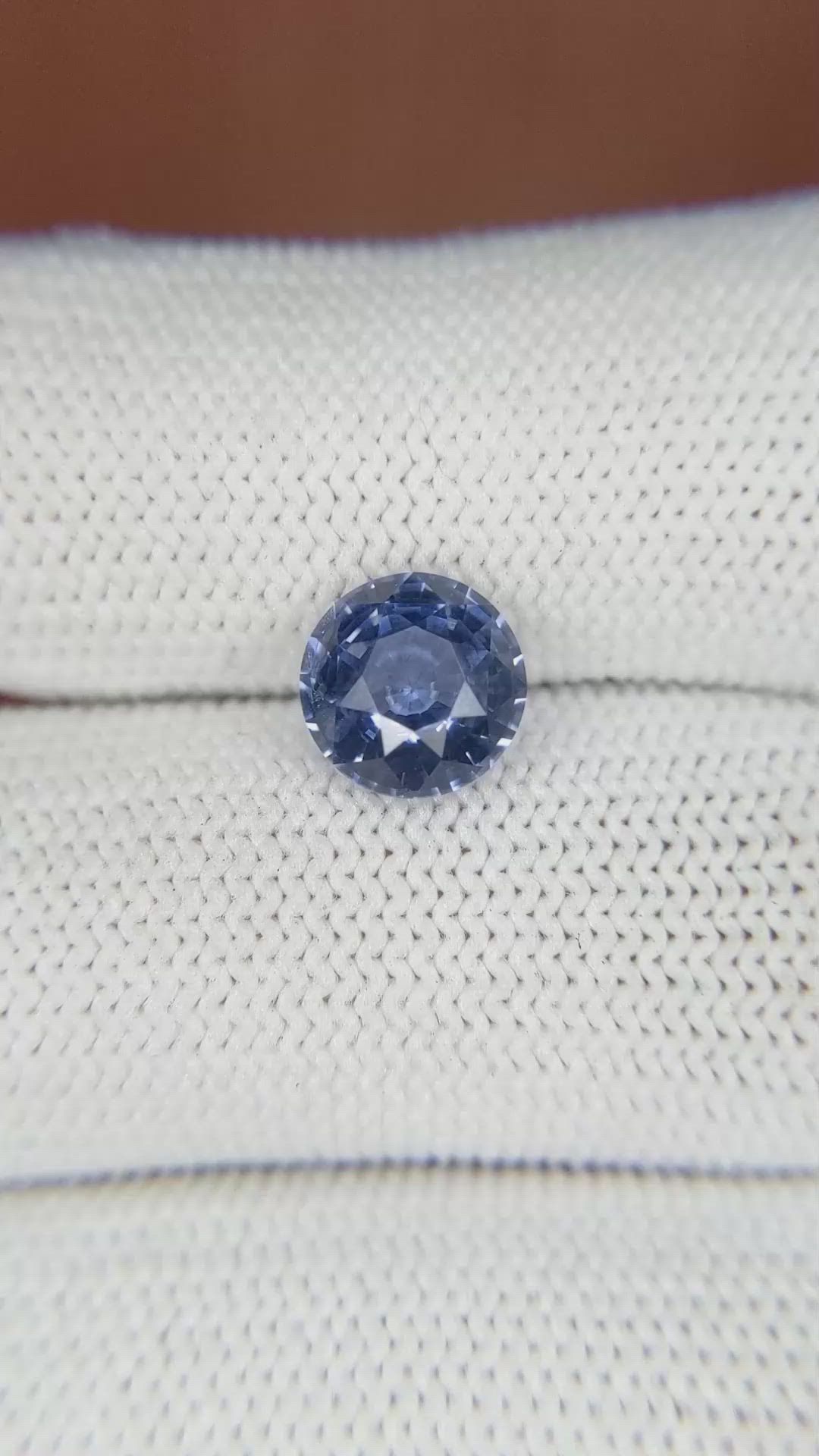 2.25 Ct. Blue Sapphire from Ceylon (Sri Lanka) Size Video