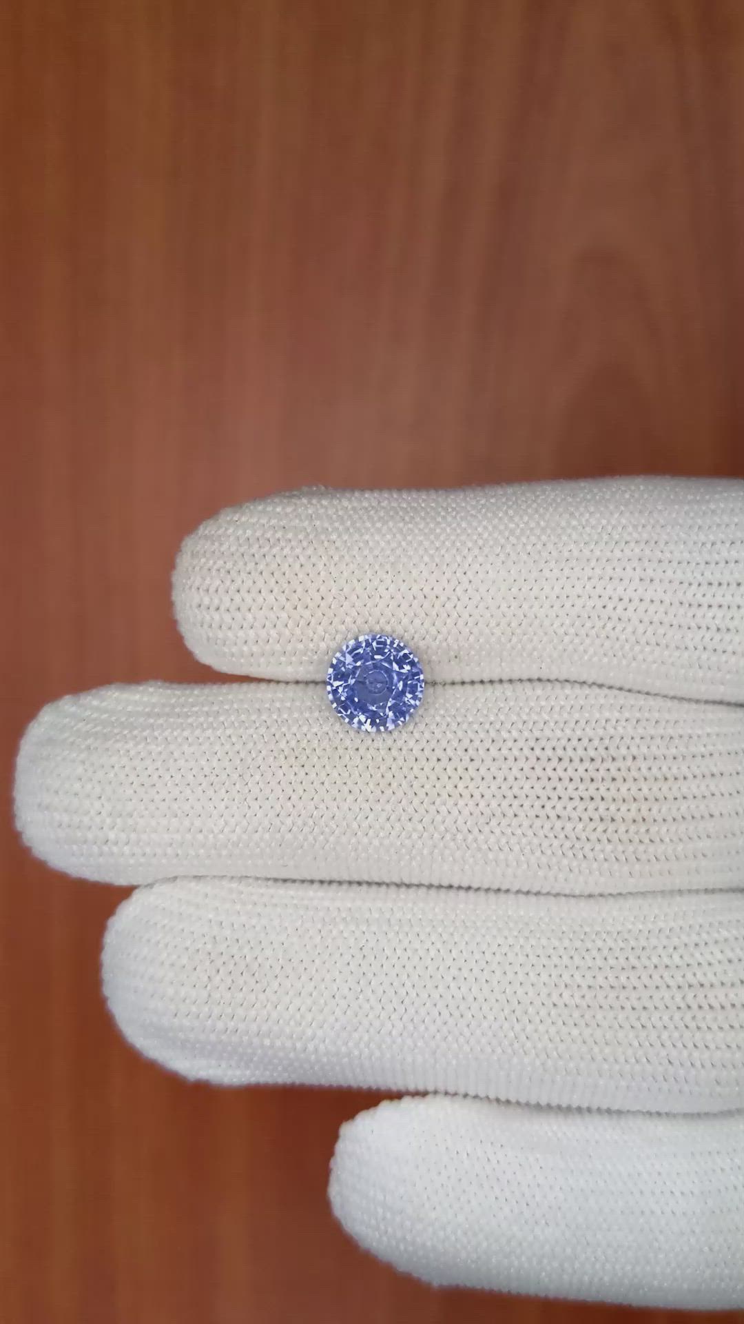 2.25 Ct. Blue Sapphire from Ceylon (Sri Lanka) Size Video