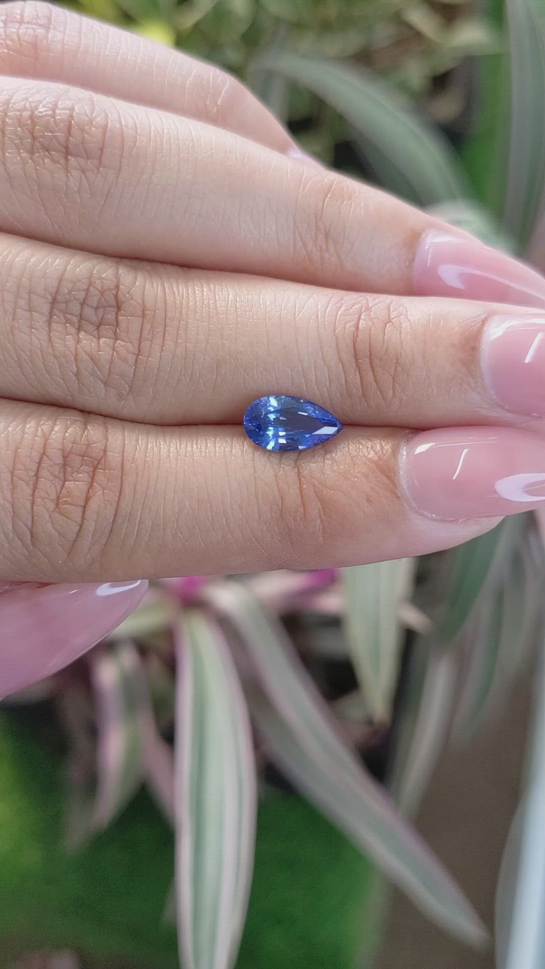 1.31 Ct. Blue Sapphire from Ceylon (Sri Lanka) Size Video