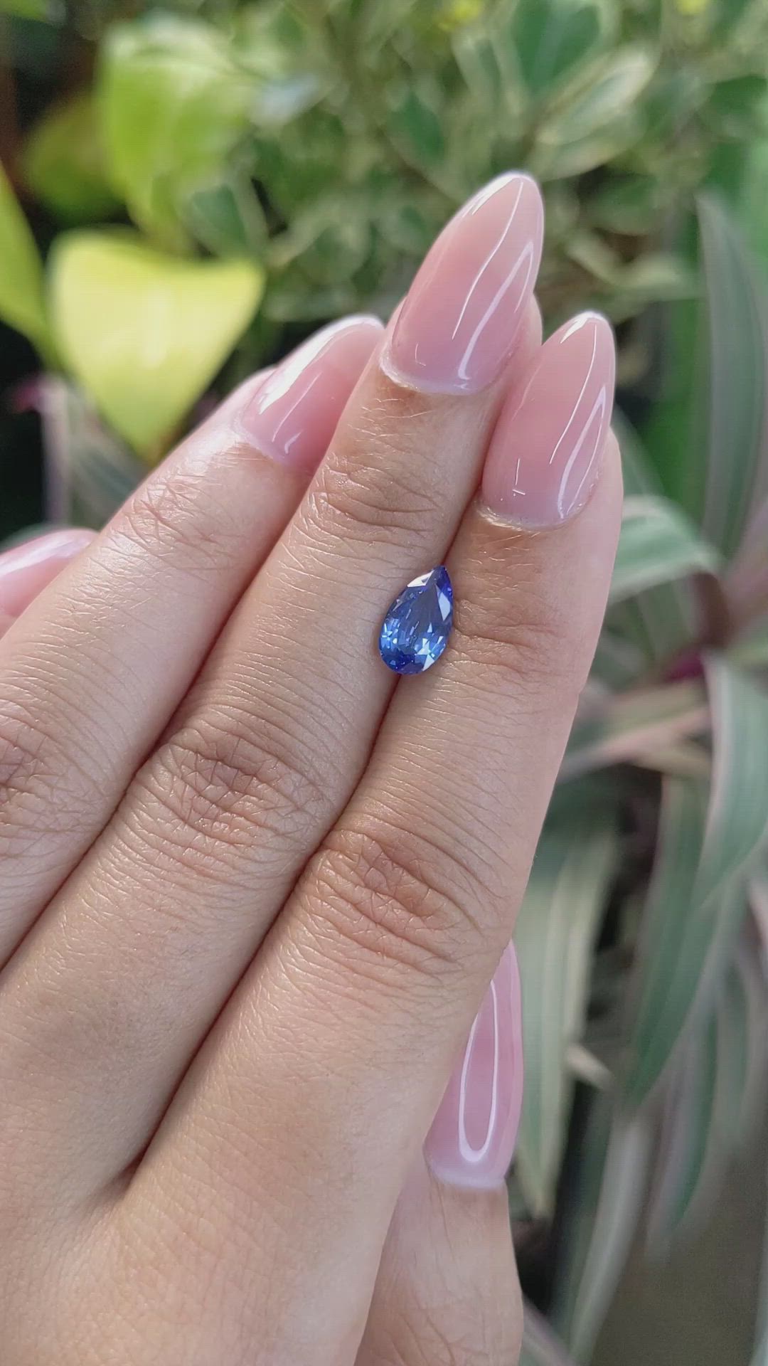 1.31 Ct. Blue Sapphire from Ceylon (Sri Lanka) Size Video