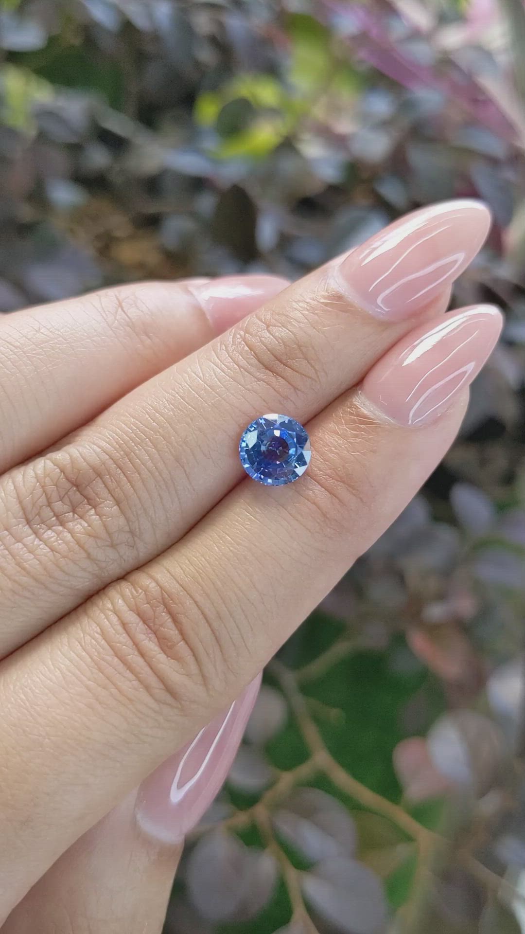 1.98 Ct. Blue Sapphire from Ceylon (Sri Lanka) Size Video
