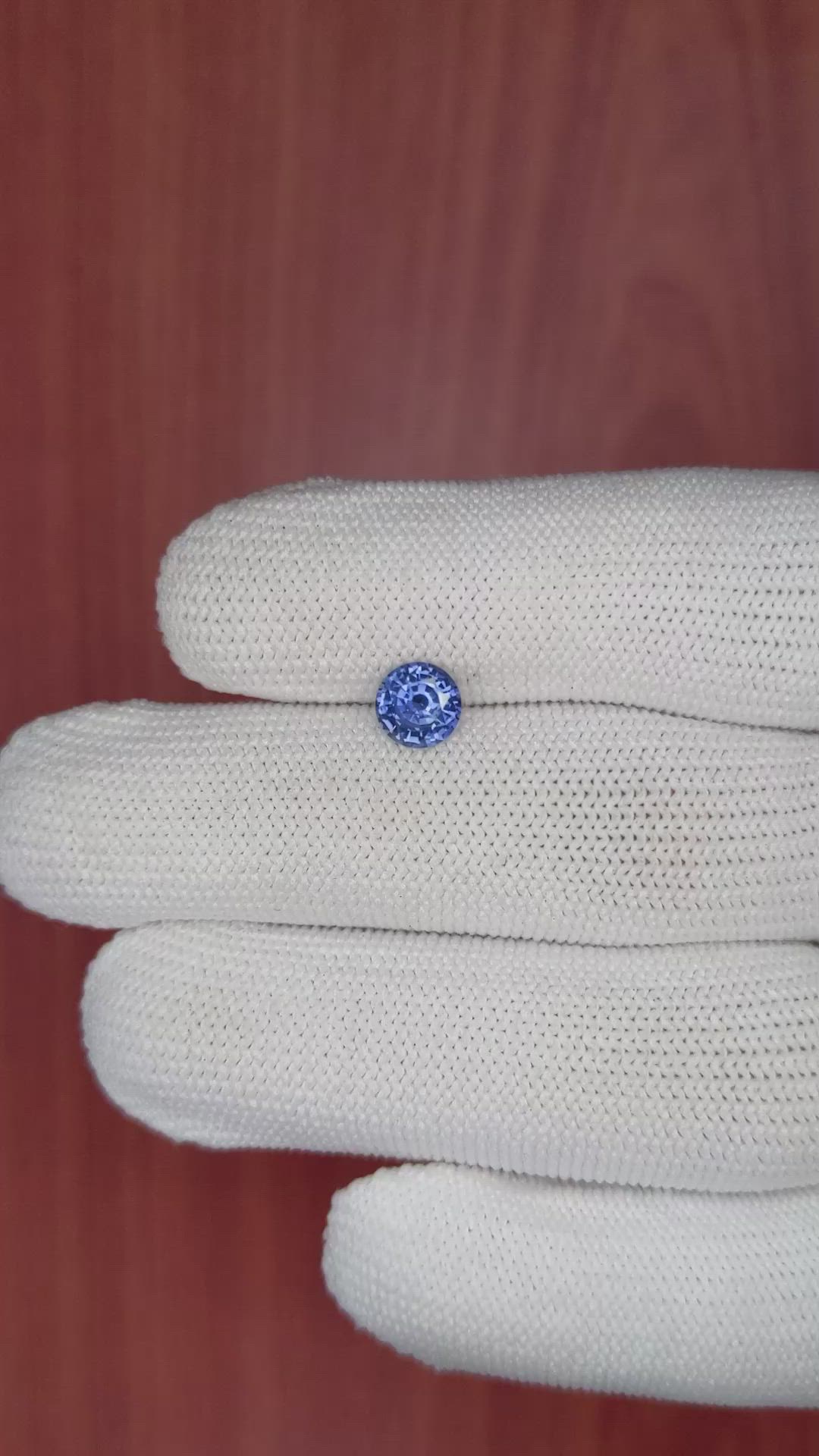 0.90 Ct. Blue Sapphire from Ceylon (Sri Lanka) Size Video