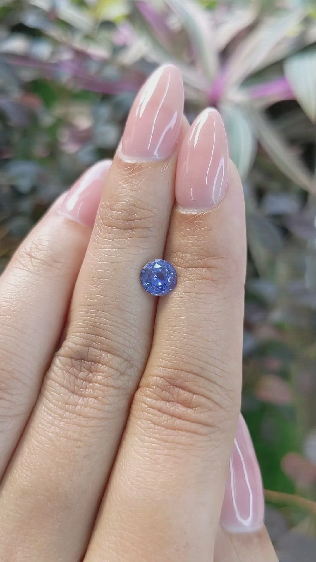 0.90 Ct. Blue Sapphire from Ceylon (Sri Lanka) Size Video