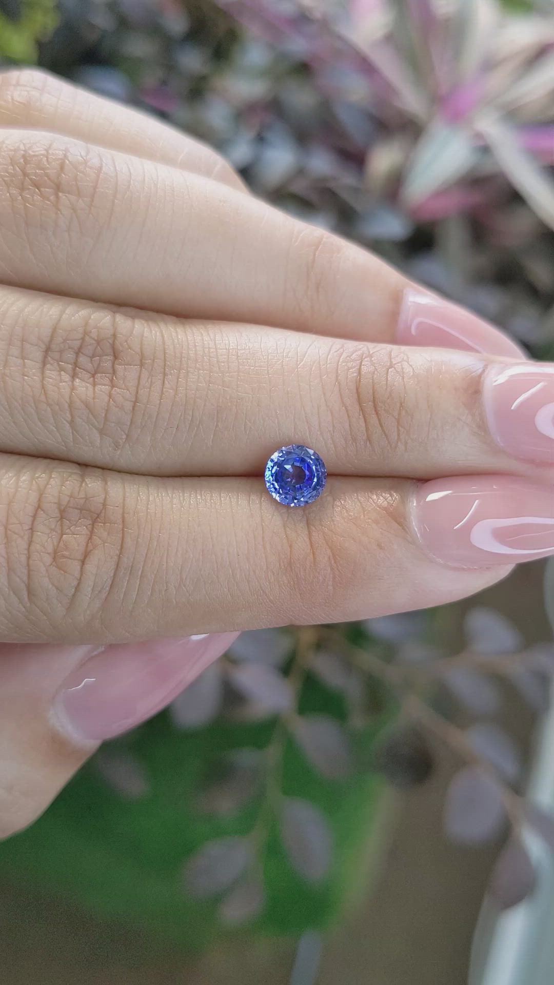 0.98 Ct. Blue Sapphire from Ceylon (Sri Lanka) Size Video