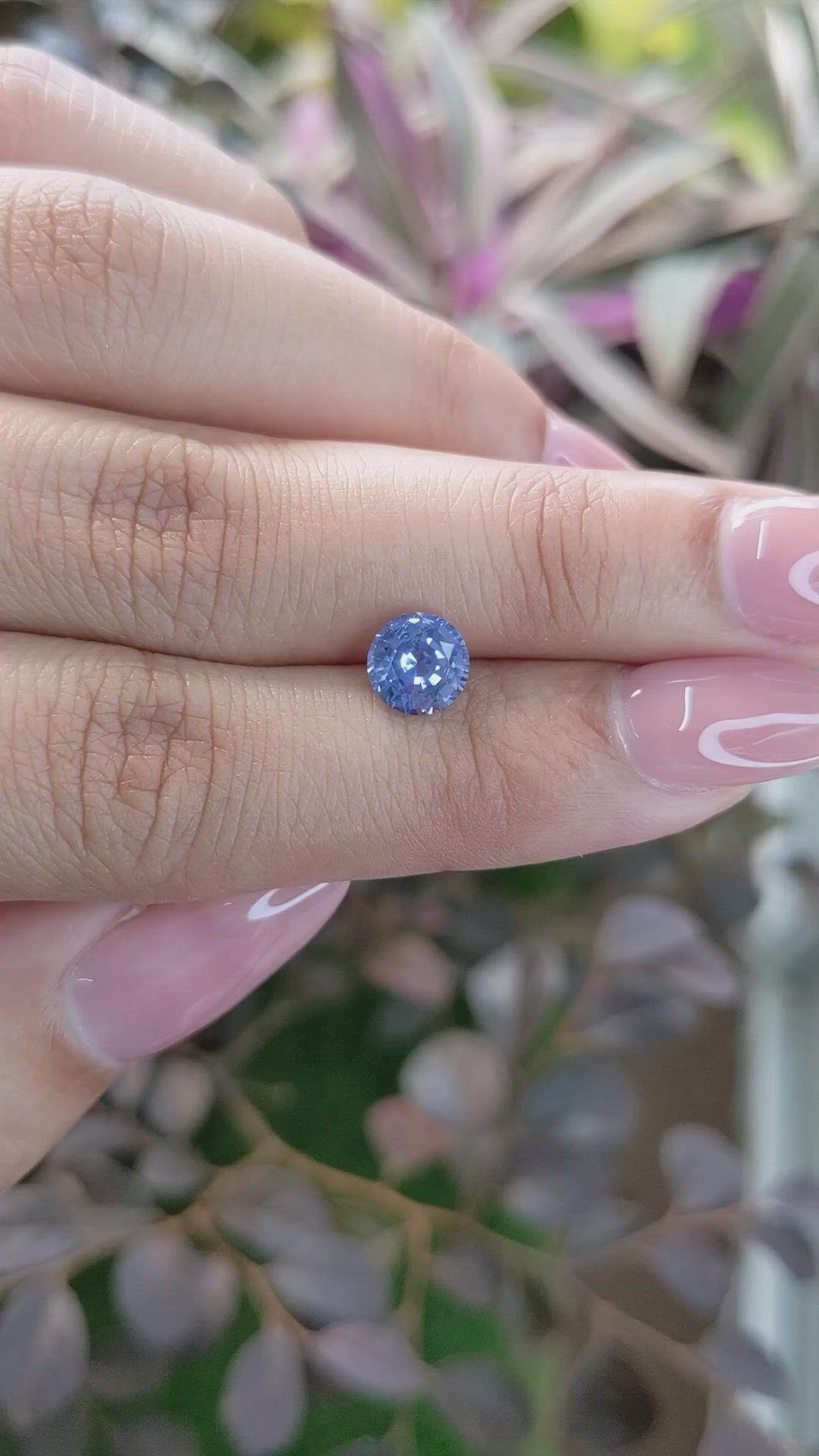 1.38 Ct. Blue Sapphire from Ceylon (Sri Lanka) Size Video