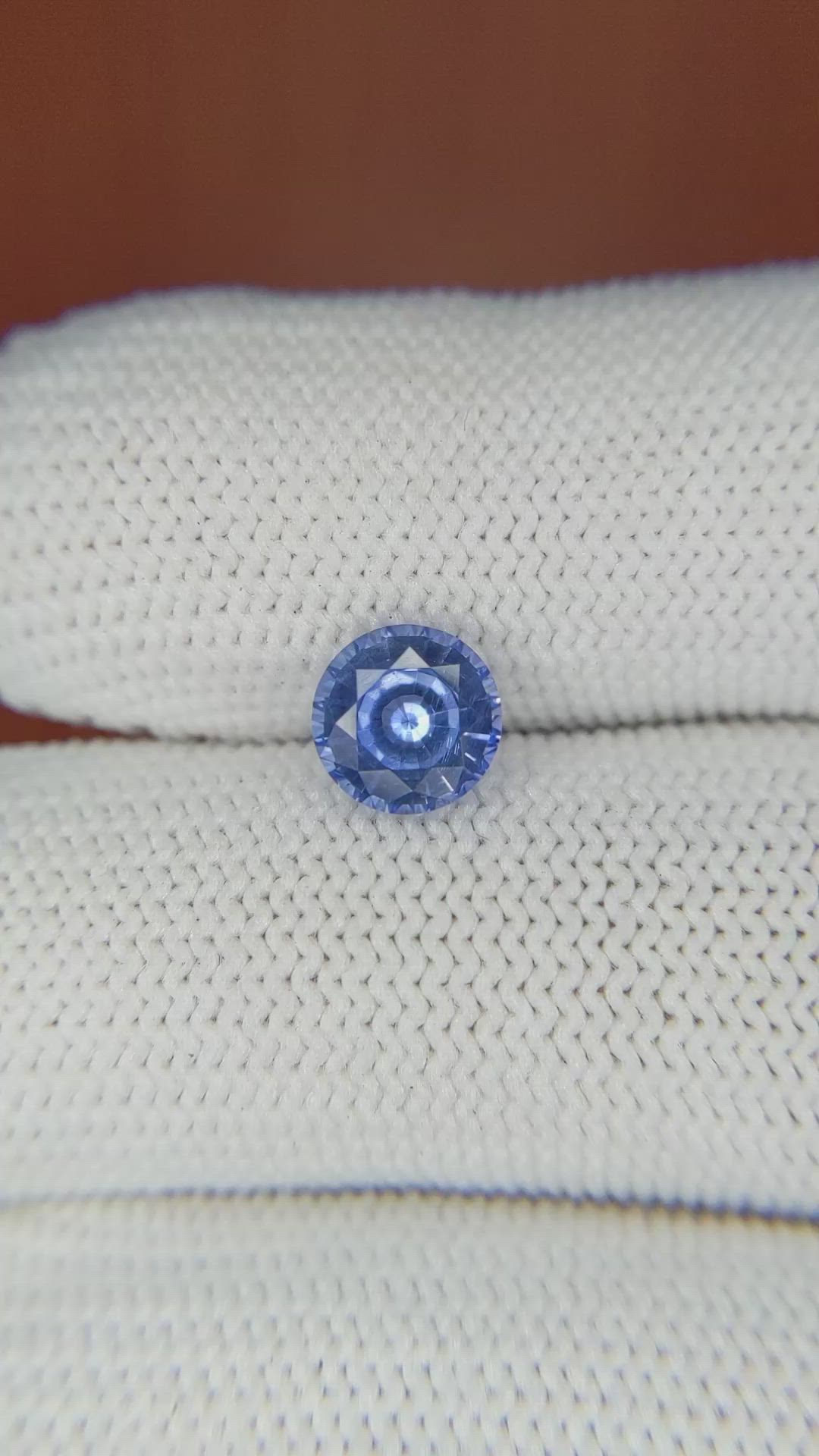 1.38 Ct. Blue Sapphire from Ceylon (Sri Lanka) Size Video
