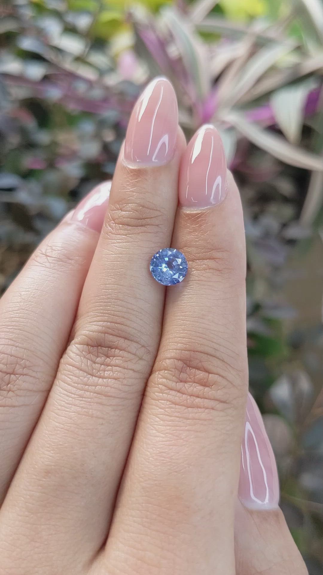 1.38 Ct. Blue Sapphire from Ceylon (Sri Lanka) Size Video