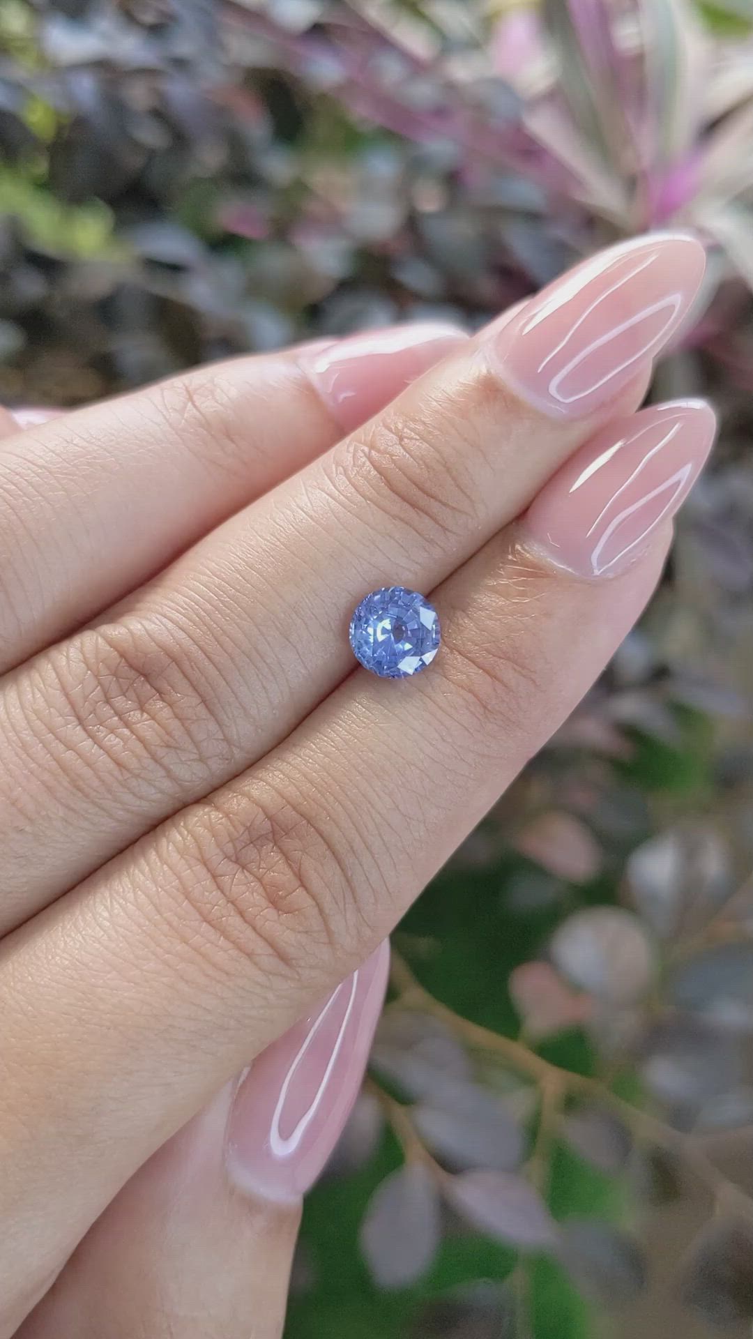 1.38 Ct. Blue Sapphire from Ceylon (Sri Lanka) Size Video