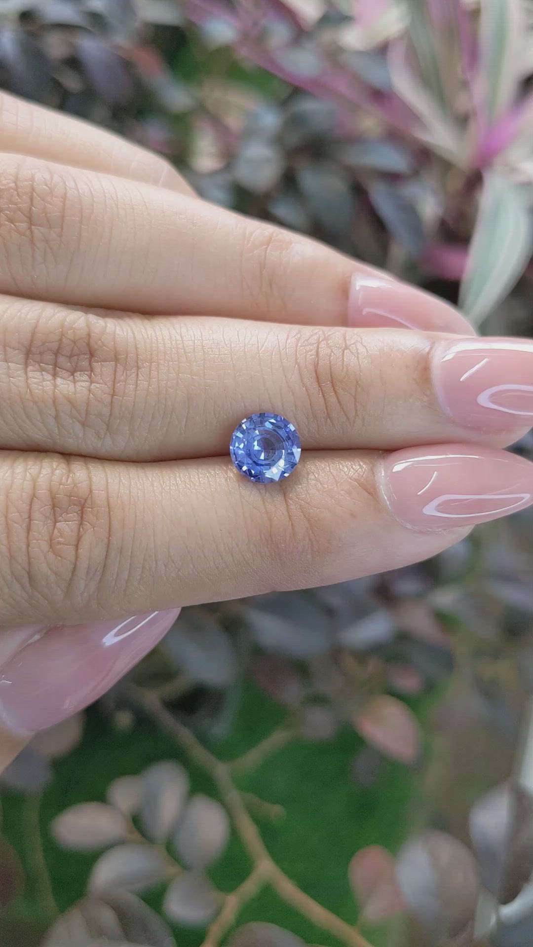 1.54 Ct. Blue Sapphire from Ceylon (Sri Lanka) Size Video